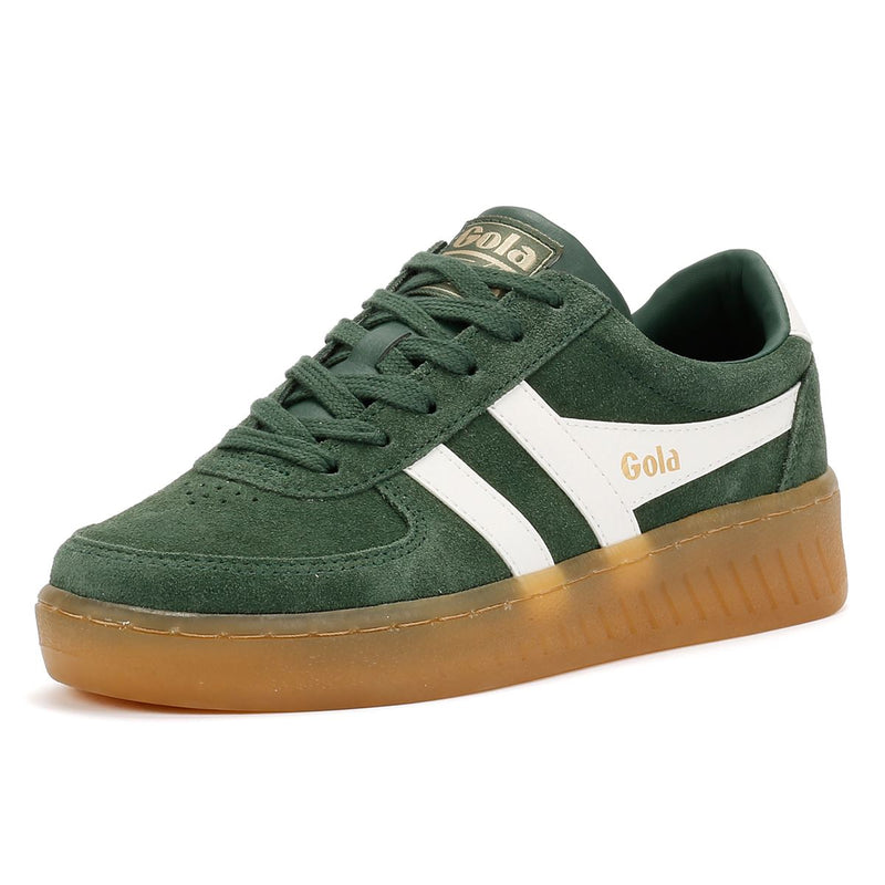 Gola Grandslam Damen Sneakers Aus Wildleder In Grün
