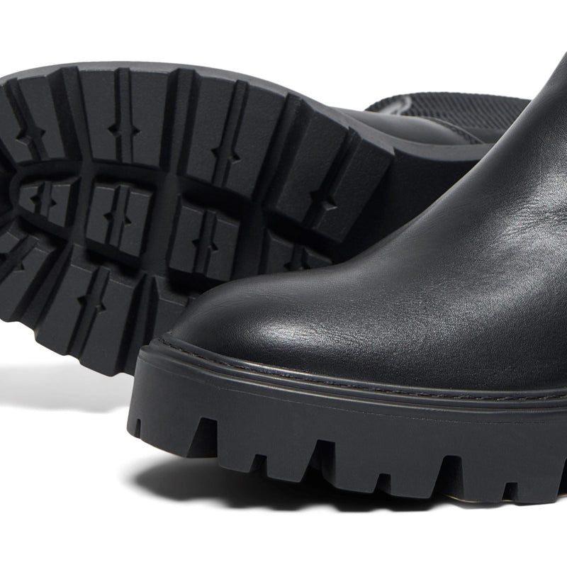 ONLY BETTY-7 Polyester Mischung Damen Schwarze Absatz Stiefeletten