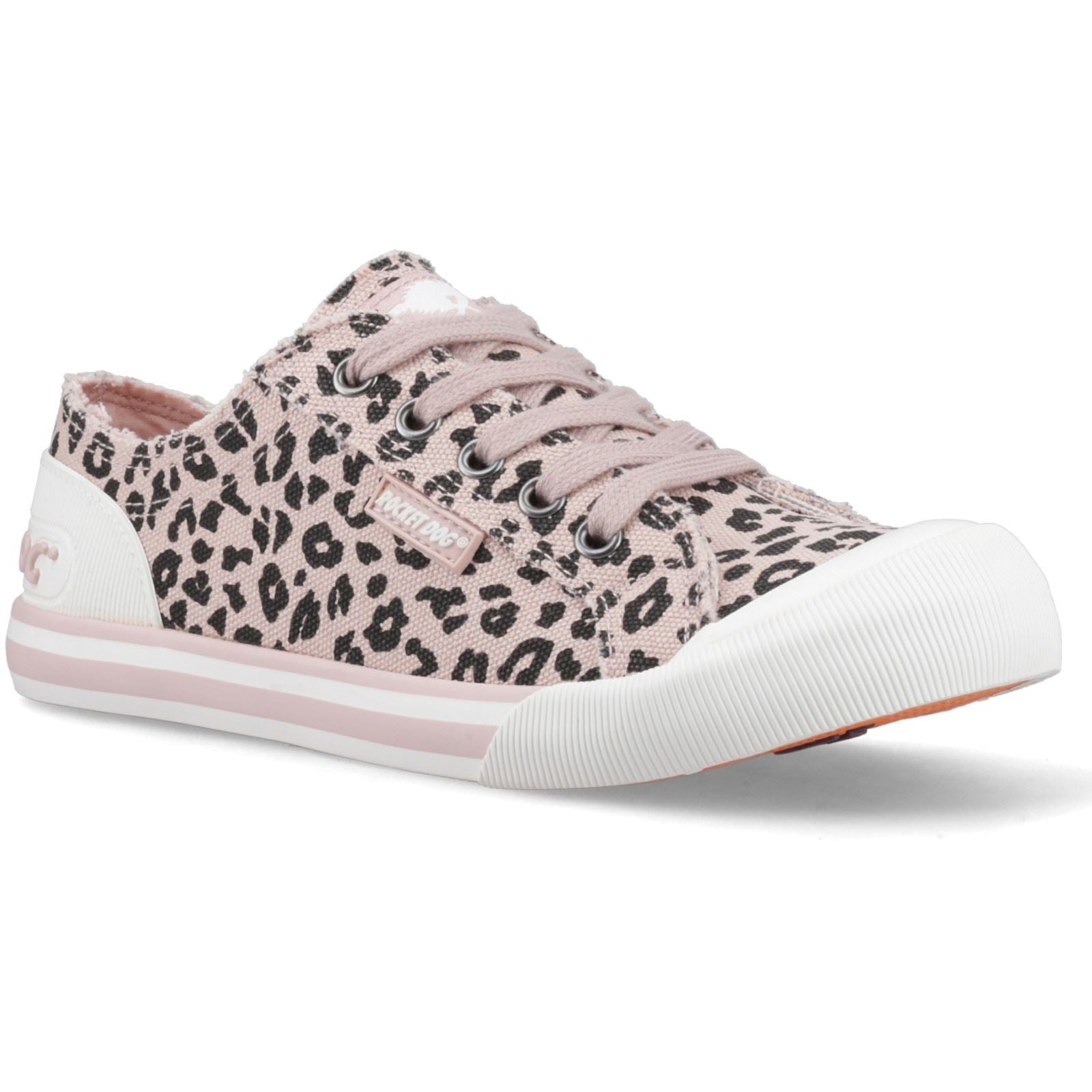 Rocket Dog Jazzin Leon Baumwolle Damen Hellrosa Turnschuhe