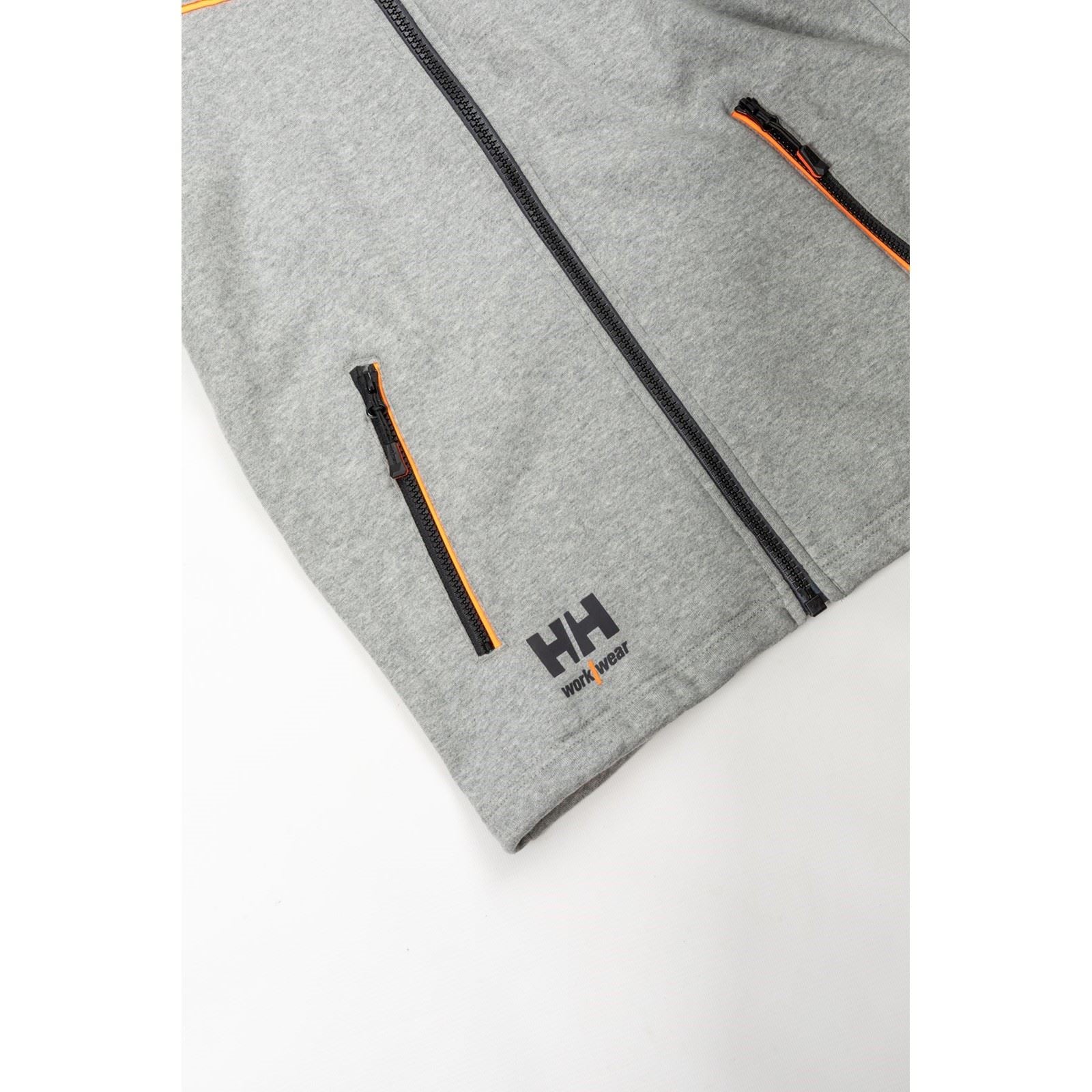 Helly Hansen Workwear Chelsea Evolution Baumwoll Herren Graues Kapuzensweatshirt