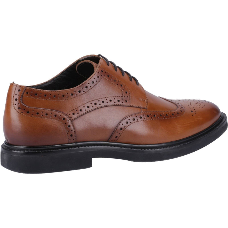 Hush Puppies Kingston Herren Brogues Schuhe Aus Braunem Leder