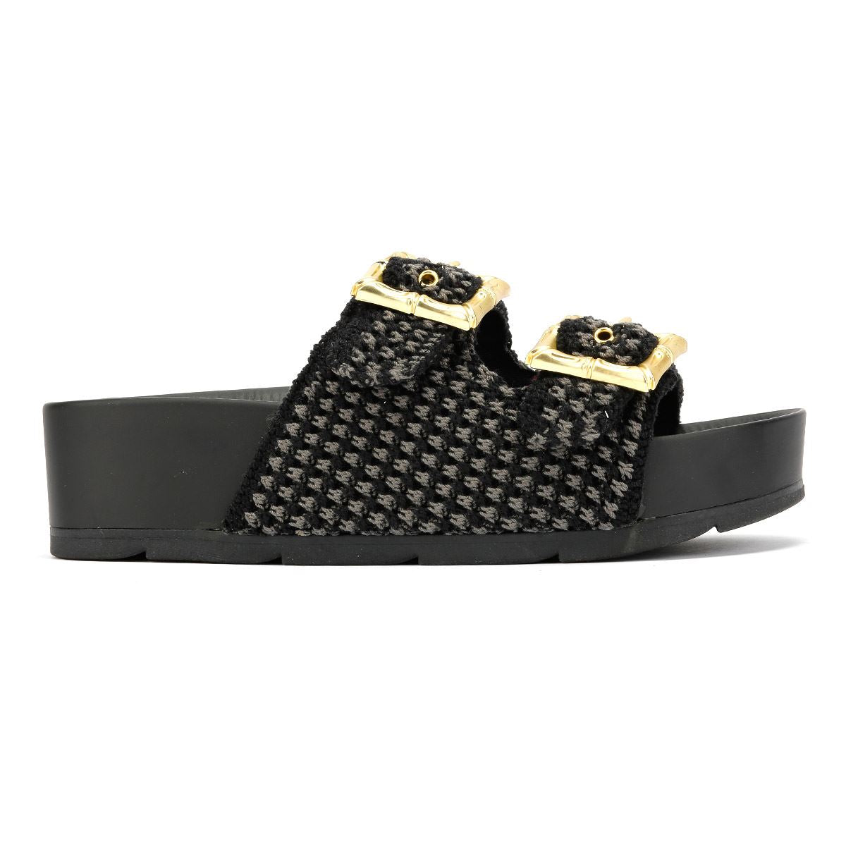 Desert Fleur Super Damen Schwarze Farbe Sandalen