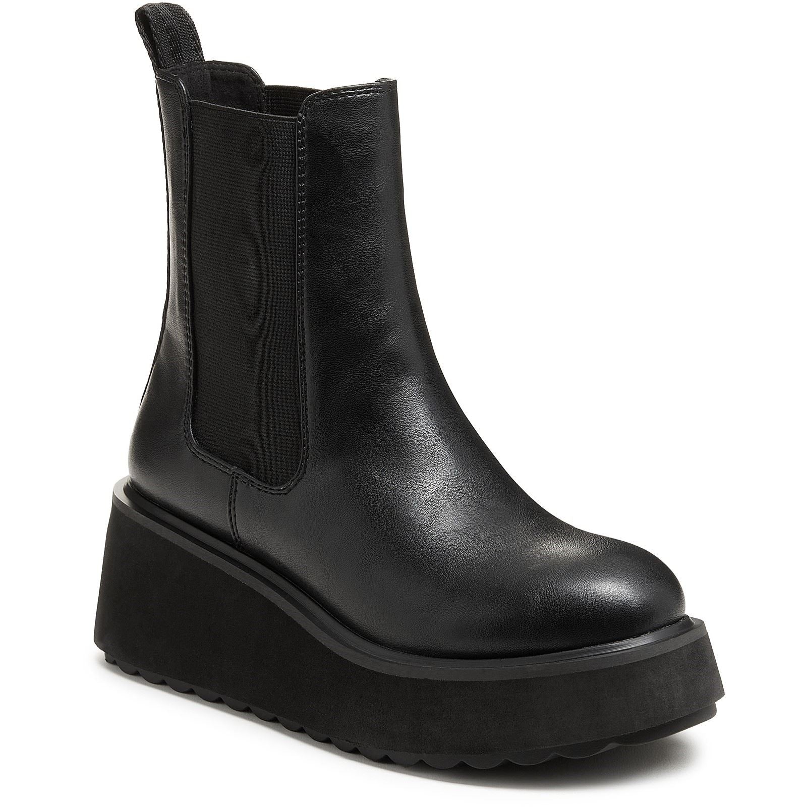 Rocket Dog Heyday Damen Stiefeletten aus schwarzem Polyurethan