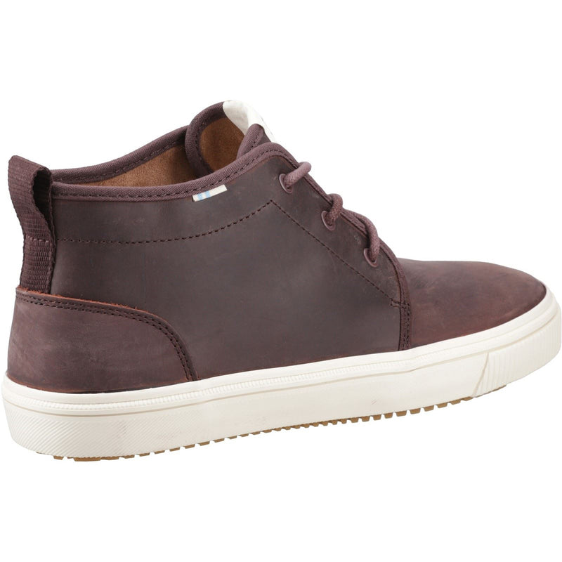 TOMS Carlo Mid Terrain Leder-Herren-Sneaker In Klee-Braun