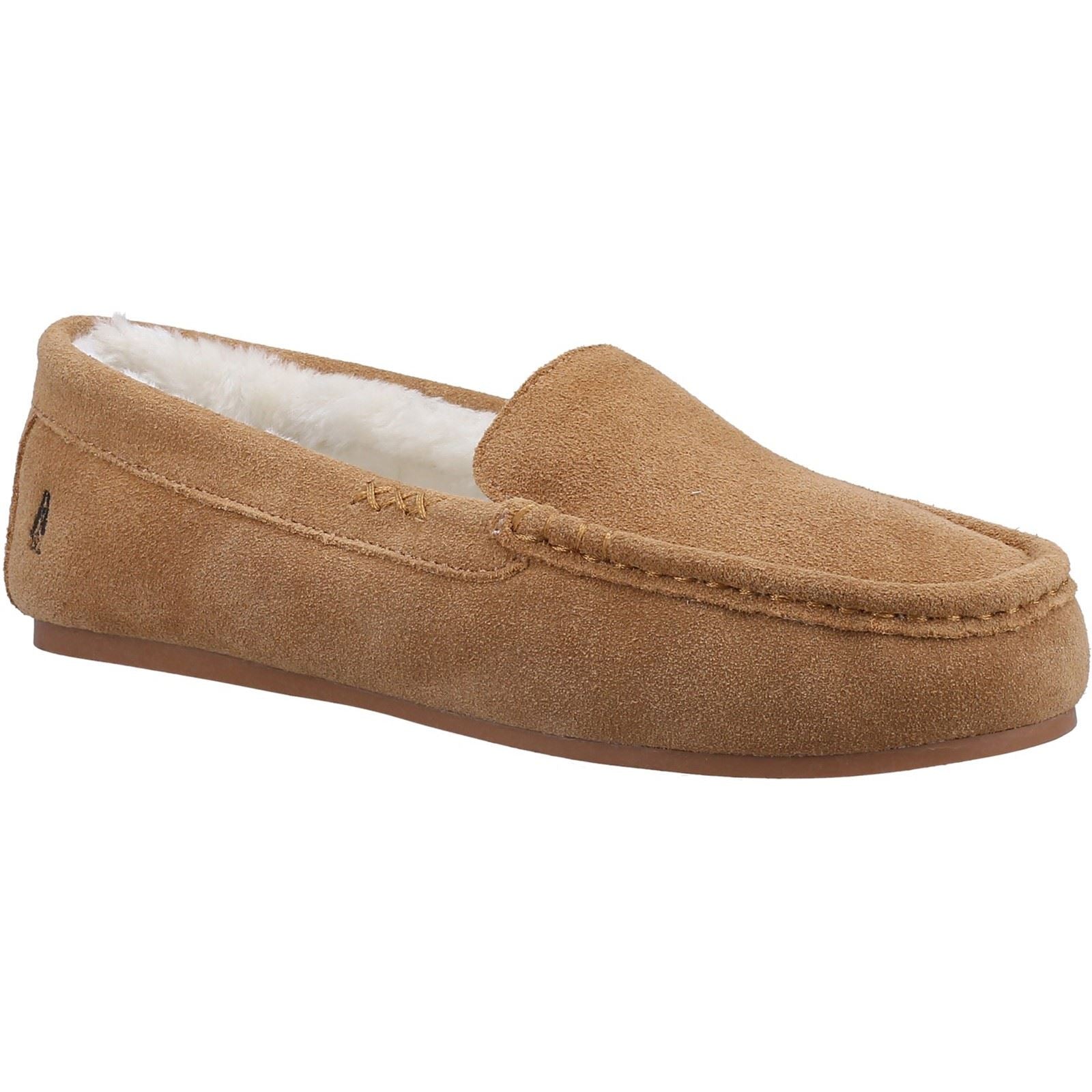 Hush Puppies Annie Mocassin Wildleder Damen Hausschuhe In Braun