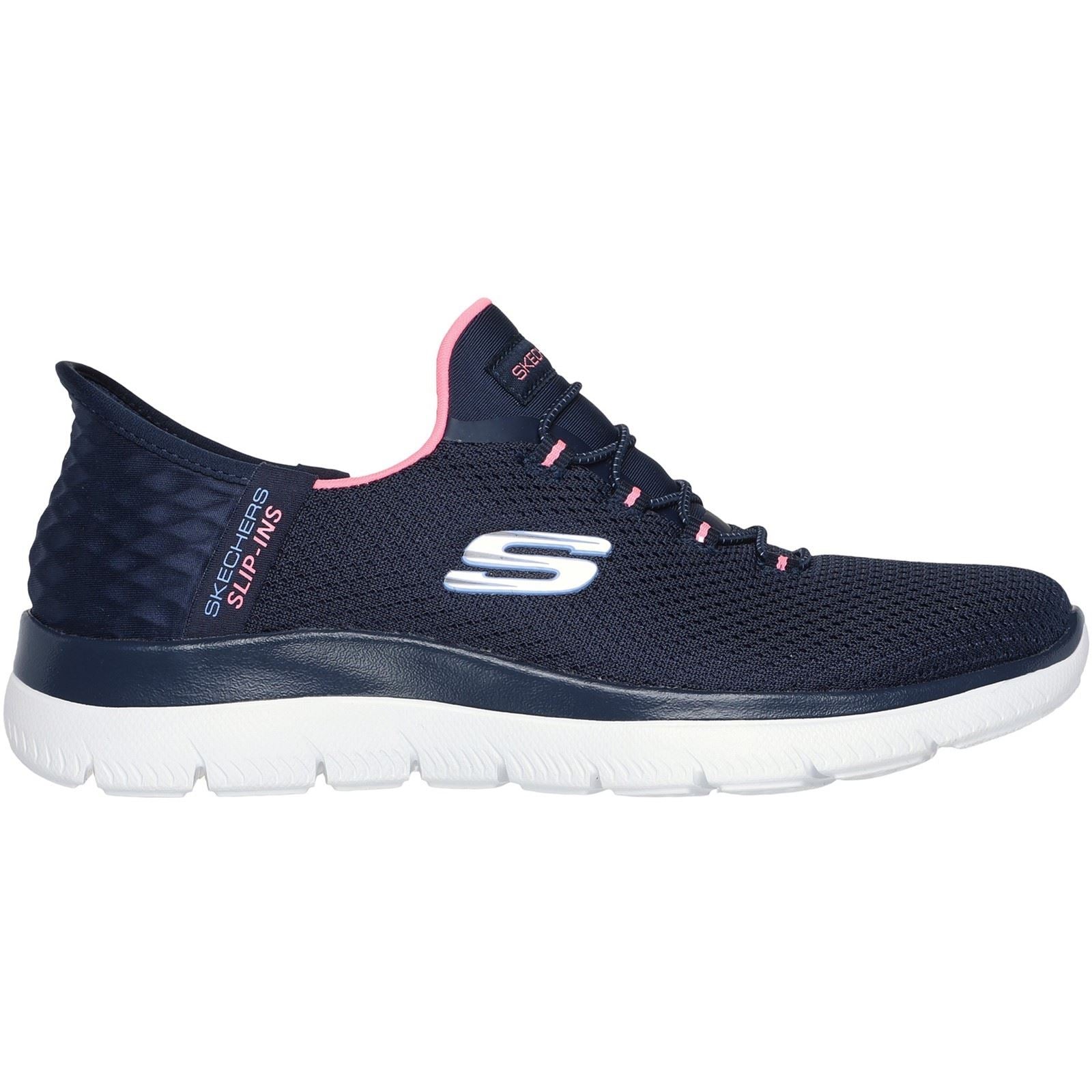 Skechers Summits Diamond Dream Damen Turnschuhe In Marineblau/Rosa