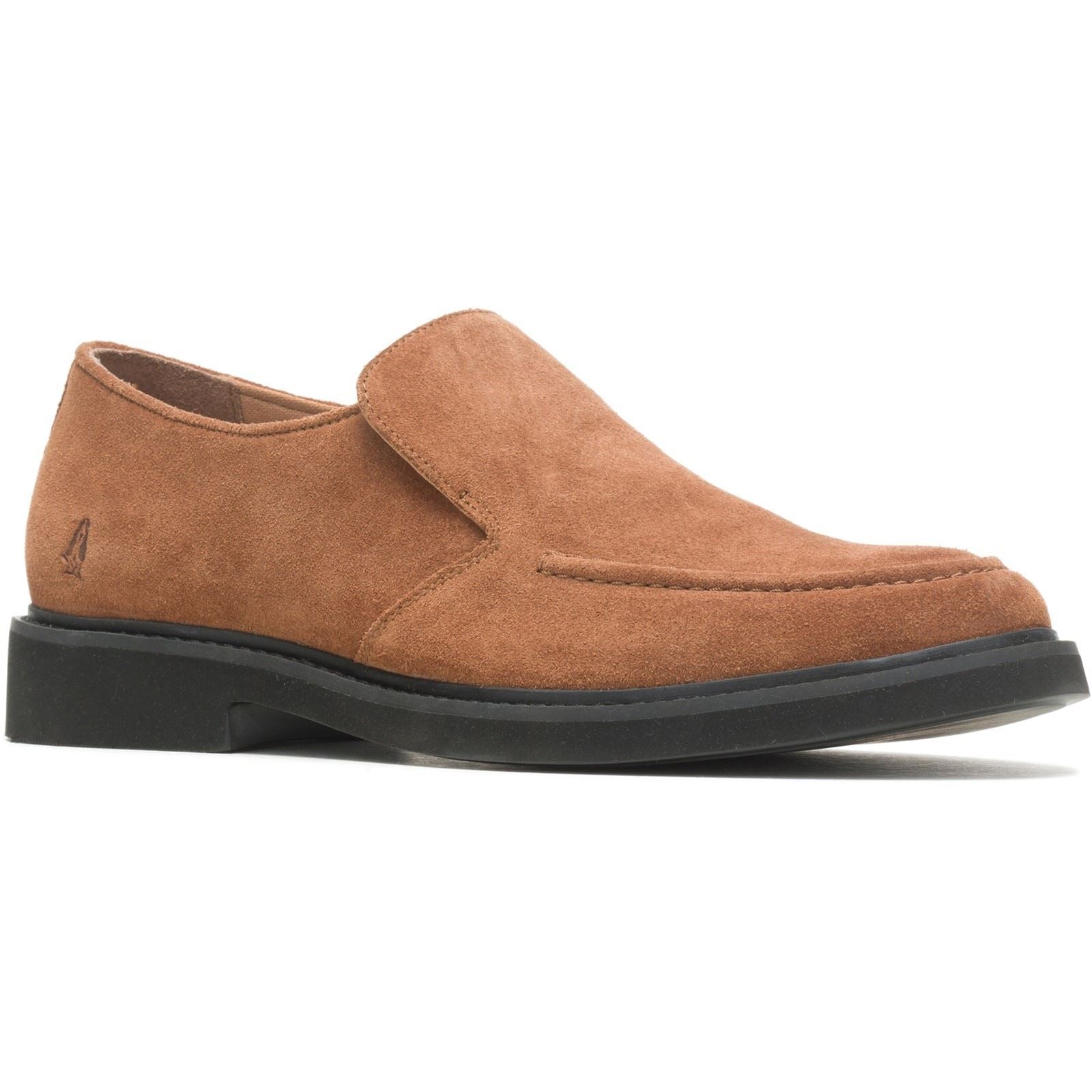Hush Puppies Earl Slip On Herren Wildlederslipper In Kastanienbraun