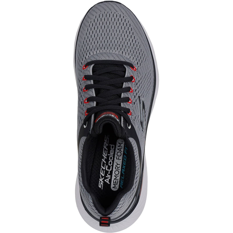 Skechers Relaxed Fit Edgeride Contention Herren Sneaker Aus Polyester In Anthrazit/Schwarz