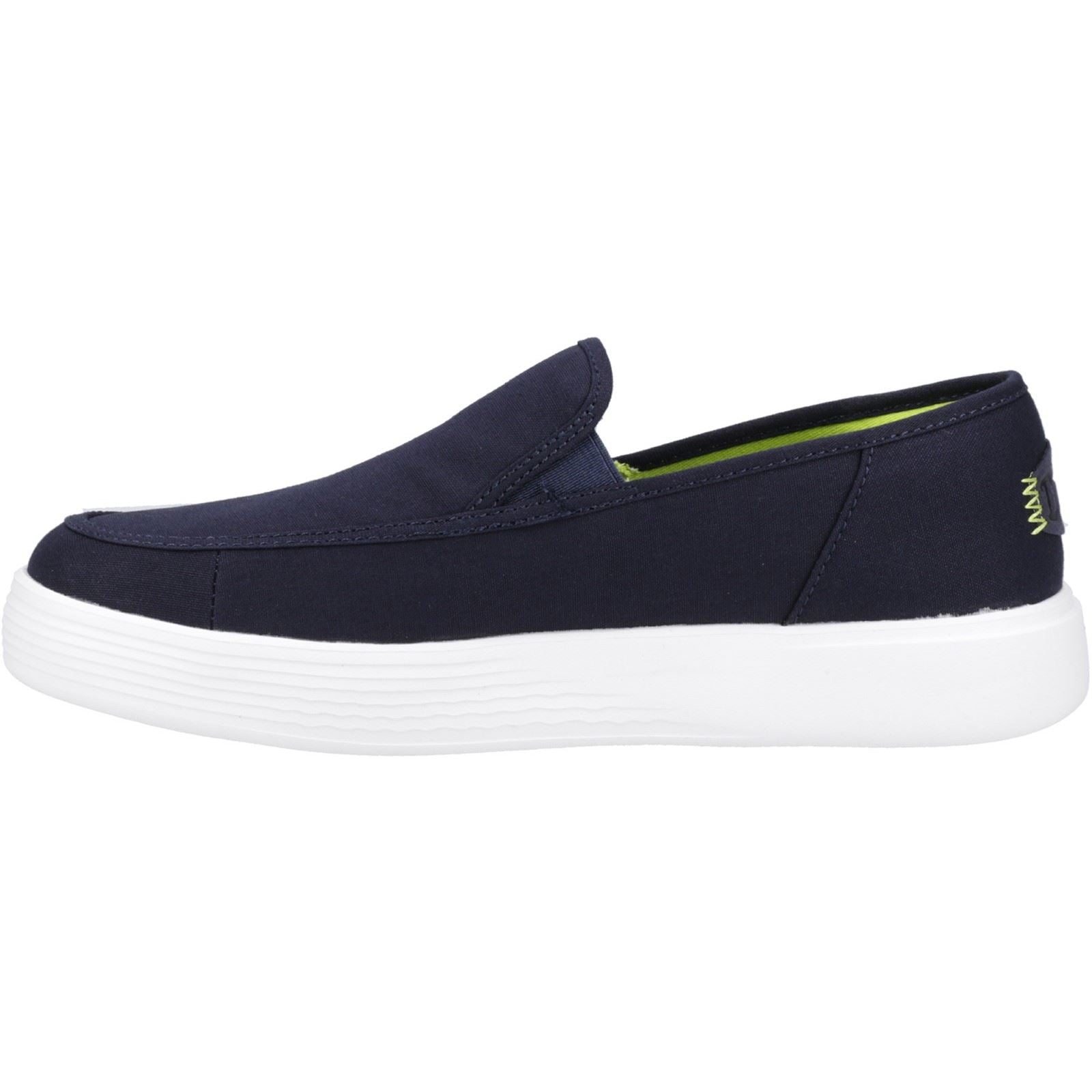 HEYDUDE Sunapee Canvas 100% Baumwolle Herren Slipper In Marineblau/Weiß
