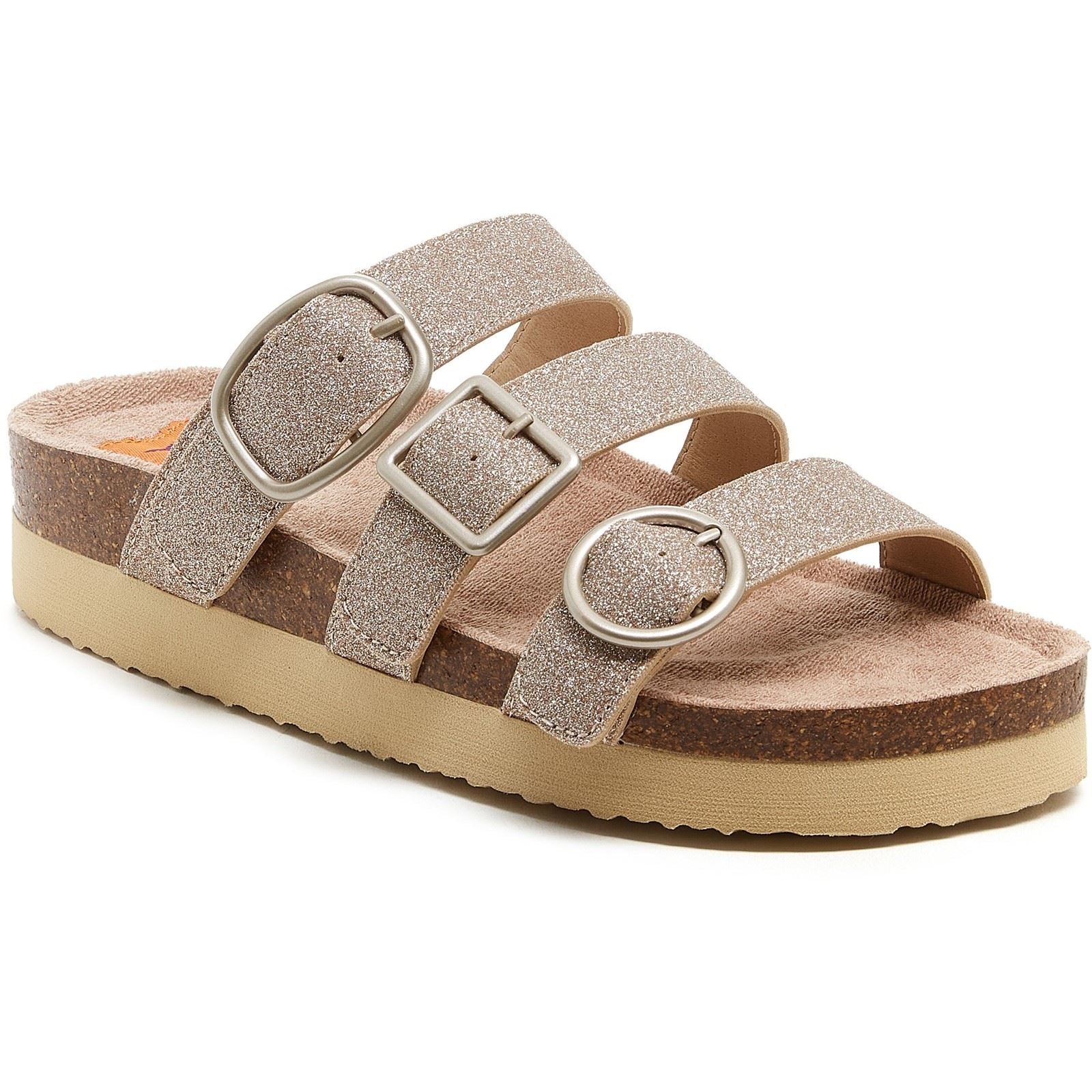 Rocket Dog Astor Glenn Glitter Stoff Frauen Goldsandalen