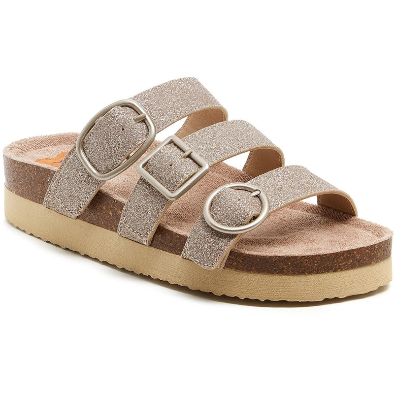 Rocket Dog Astor Glenn Glitter Stoff Frauen Goldsandalen