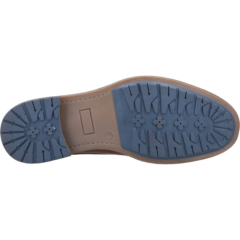Hush Puppies Jayden Leder-Herren-Tan-Brogues-Schuhe