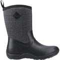 Muck Boots Arctic Weekend Damen Stiefel aus Gummi Schwarz/Kariert Winterstiefel bis zur Mitte der Wade