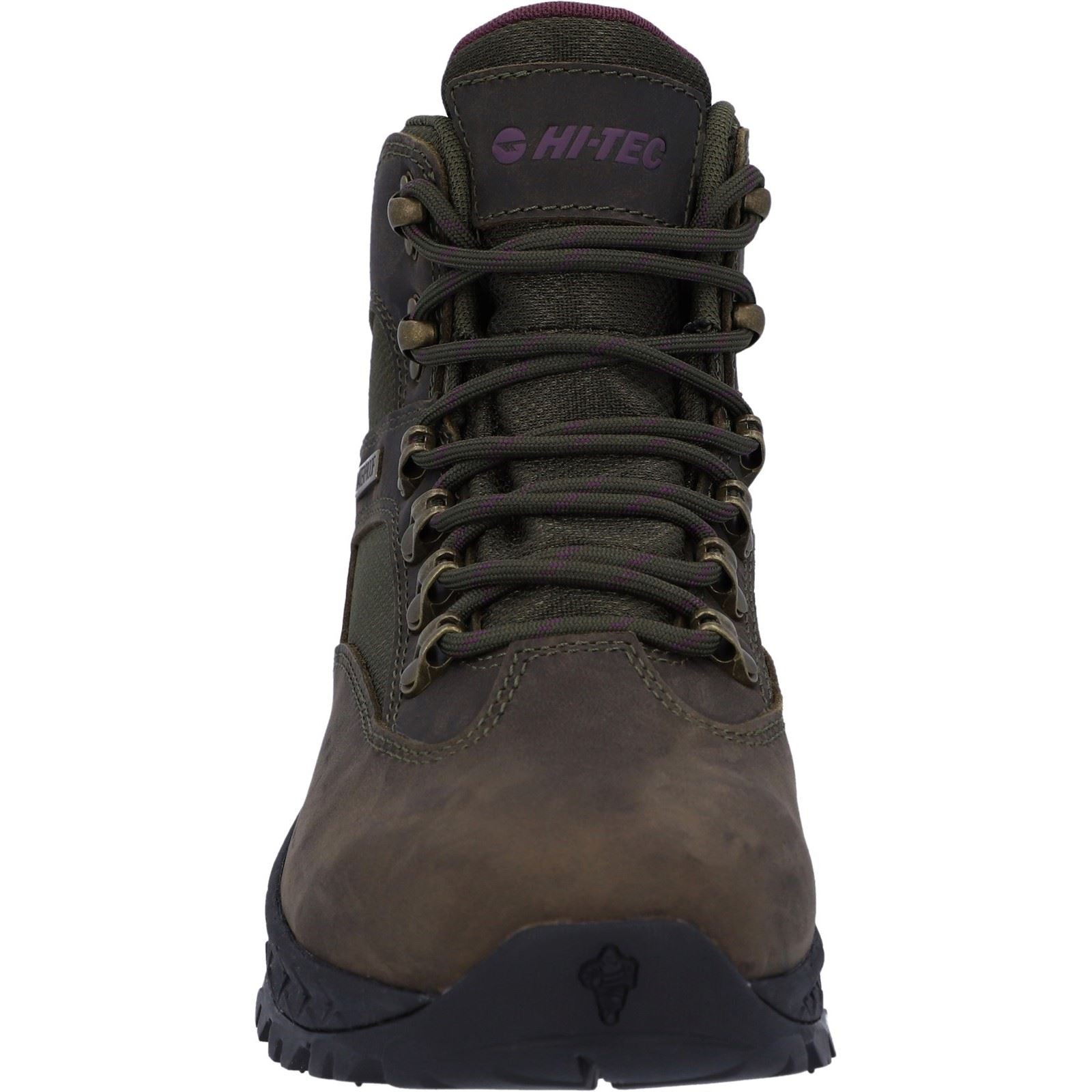 Hi-Tec Euro Trail Damen Wanderstiefel Aus Leder In Khaki