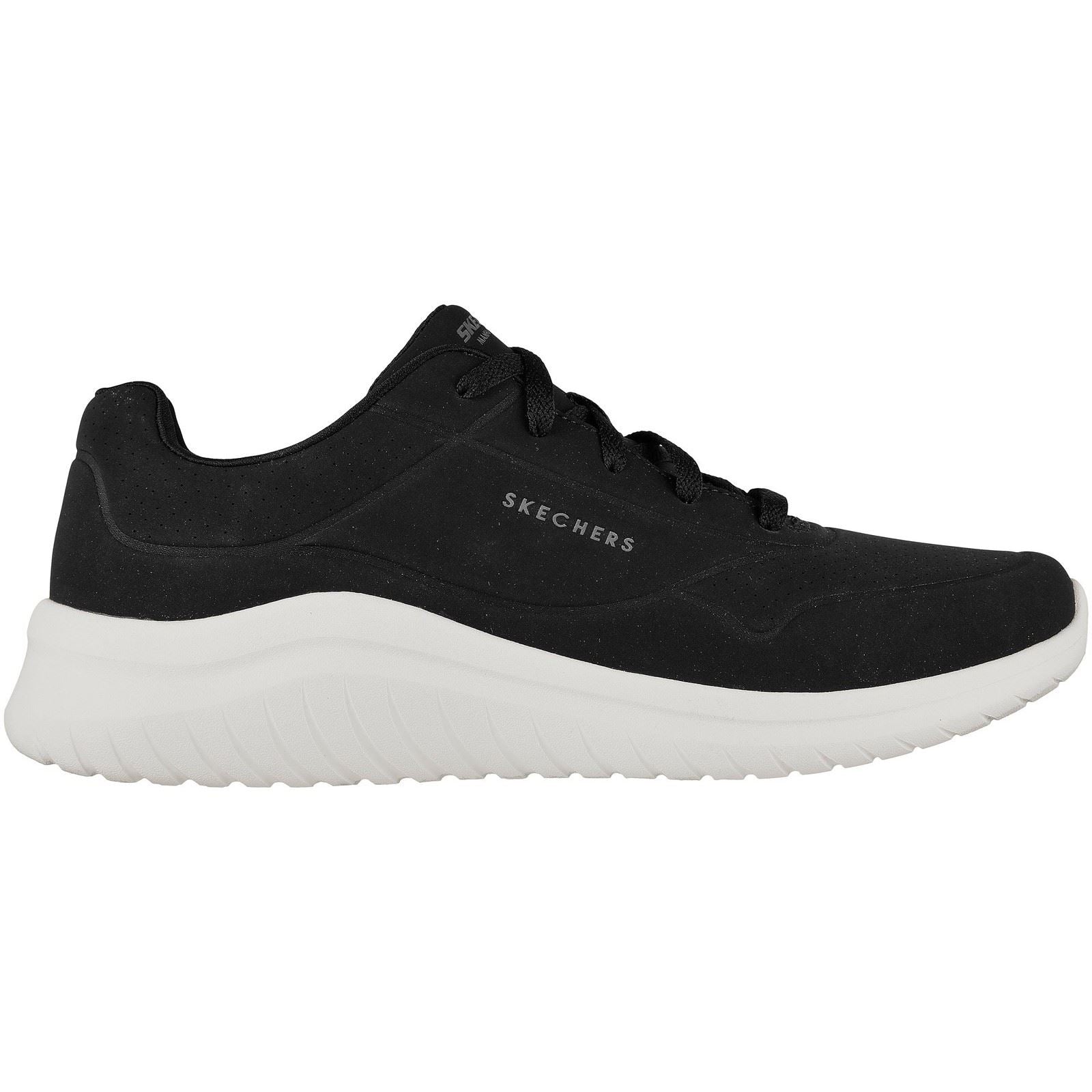 Skechers Ultra Flex 2.0 Vicinity Synthetische Herrenschwarz/Weiße Sneakers
