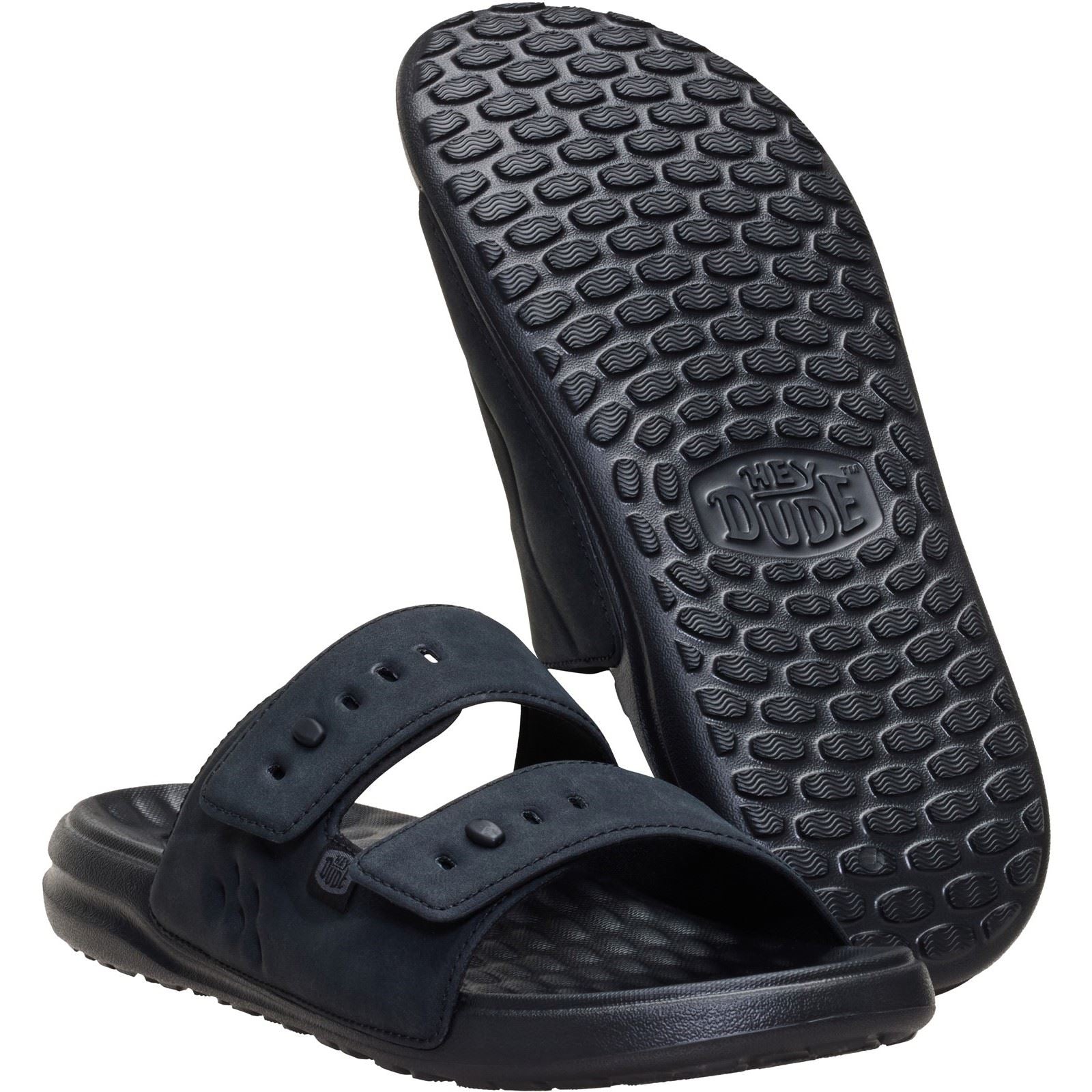 HEYDUDE Wave 2 Strap Polyurethan Herren Schwarz/Schwarz Sandalen