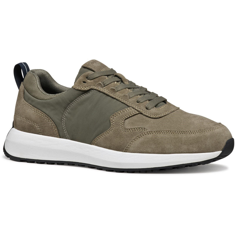 Geox U VOLPIANO Herren Sneaker Aus Leder In Salbei Leder
