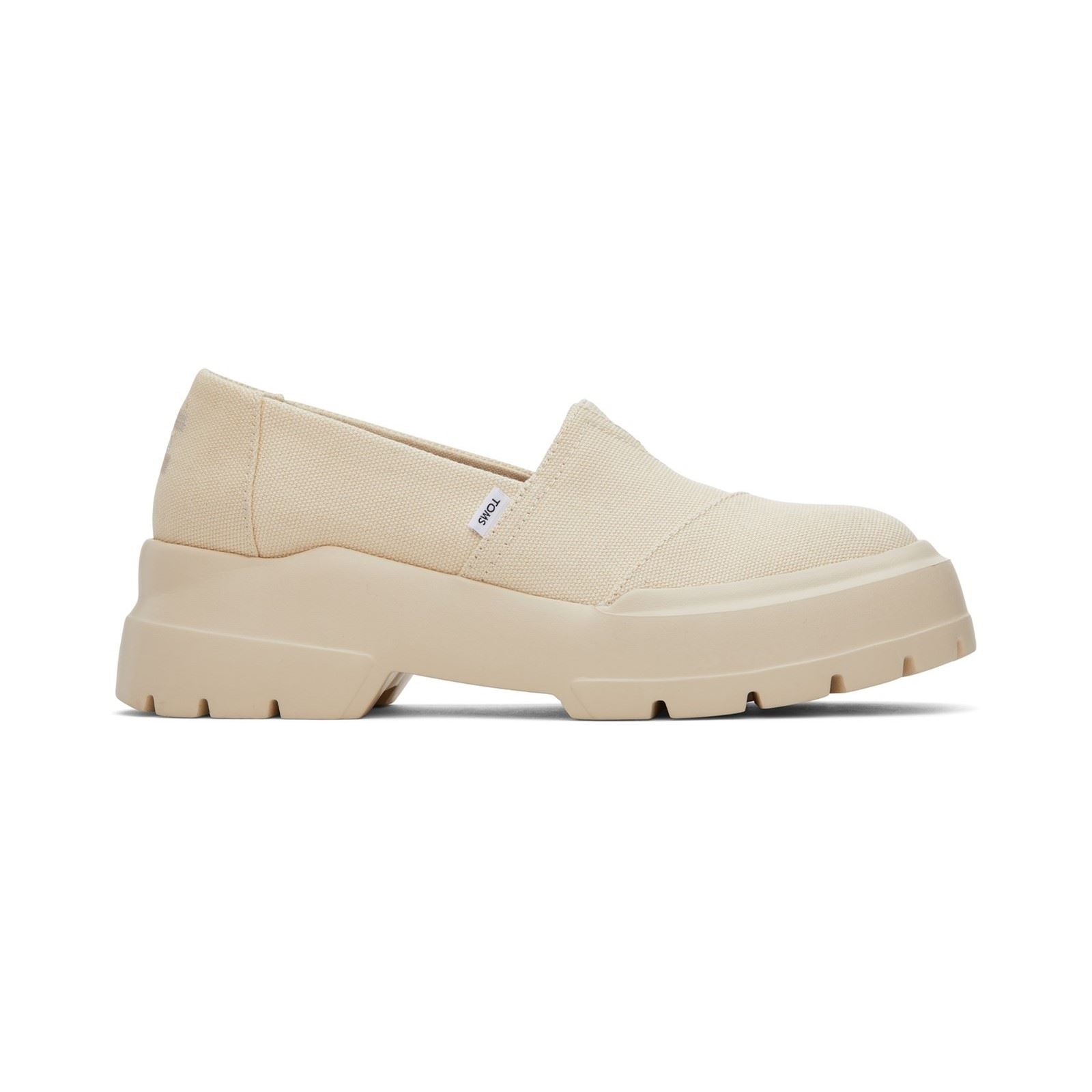TOMS Alpargata Combat Low Hundert Prozent Baumwolle Damen Beige Slipper