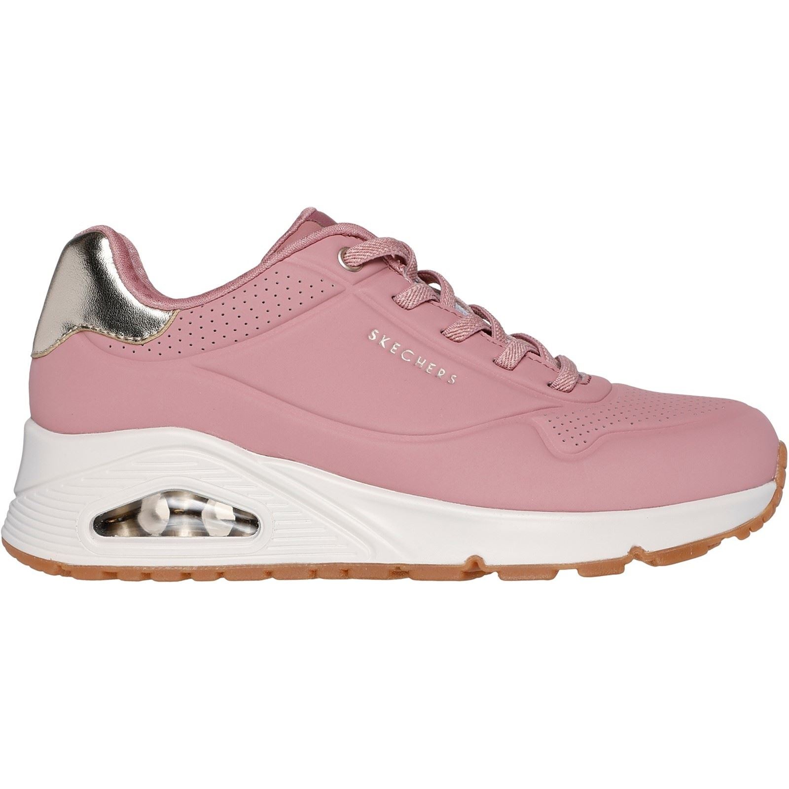Skechers Uno - Shimmer Away Synthetische Damensneaker In Rose