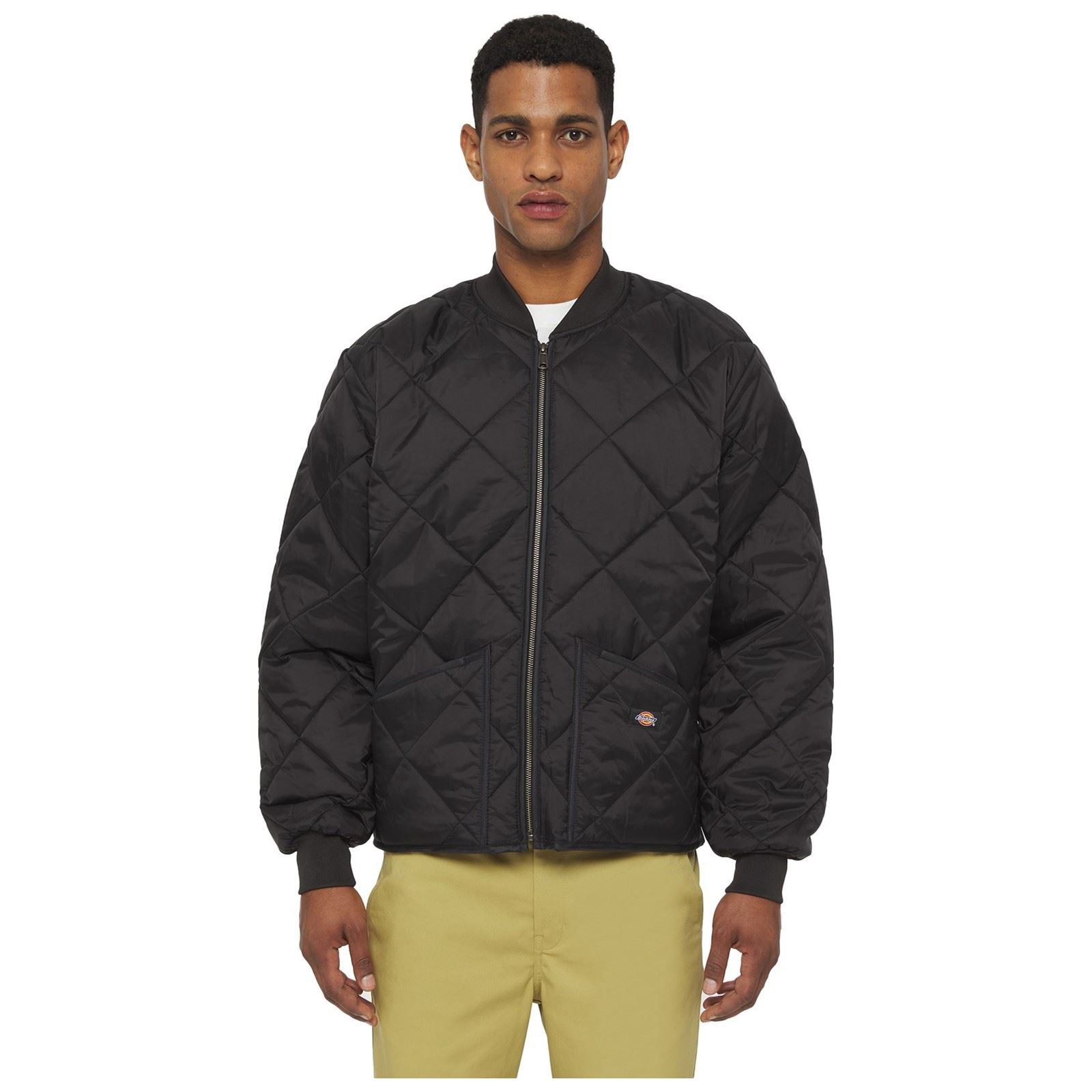 Dickies Diamond Herren Schwarze Farbe Steppjacke
