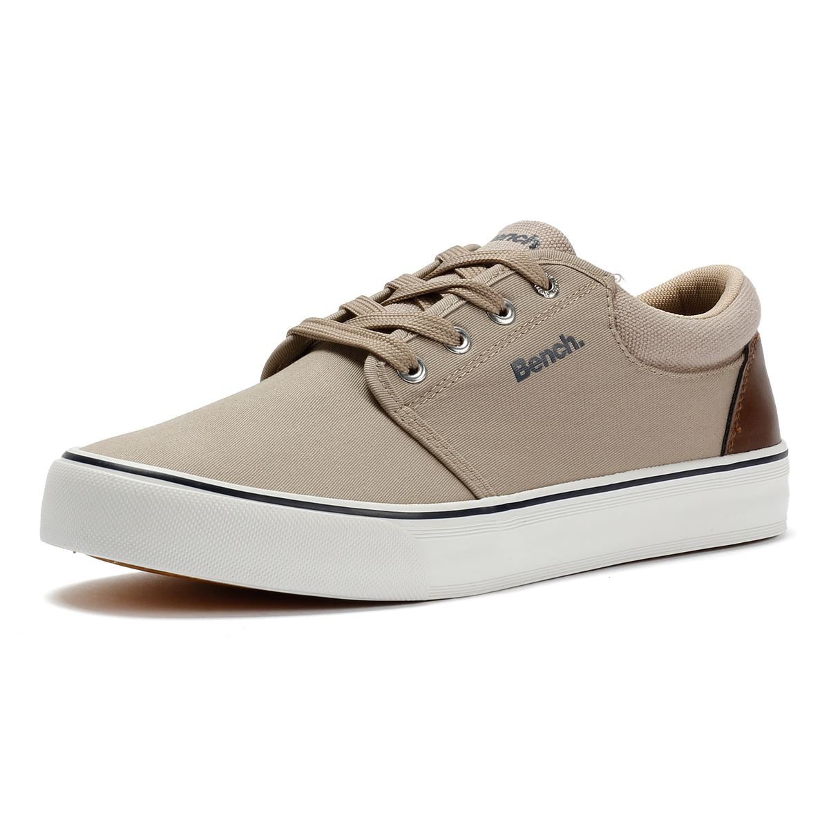 Bench Donnie Leinen Herren Sneakers In Beige