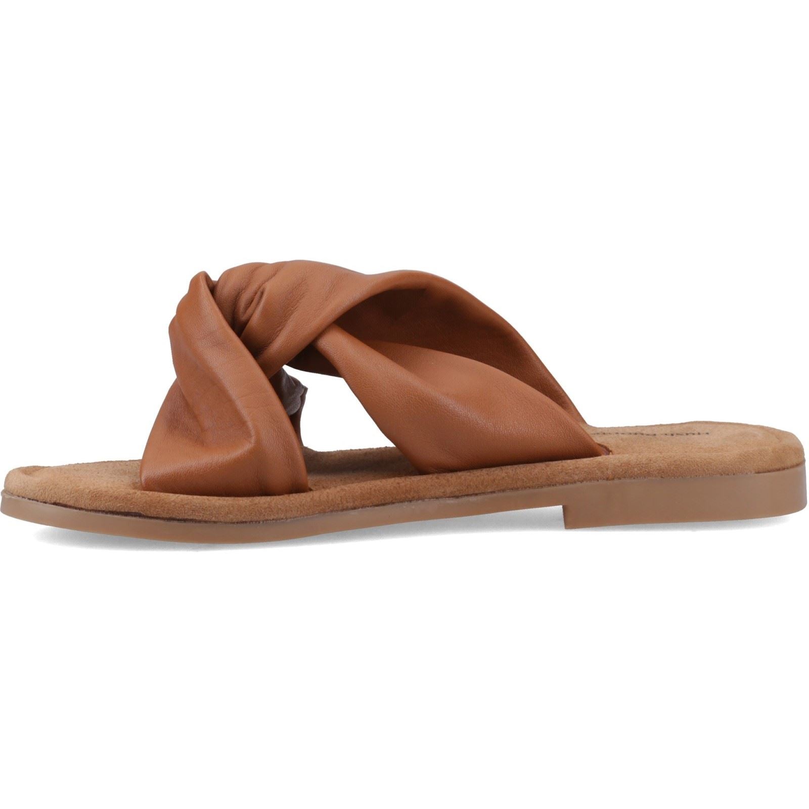 Hush Puppies Amy Wide Fit Leder Damen Tan Sandalen