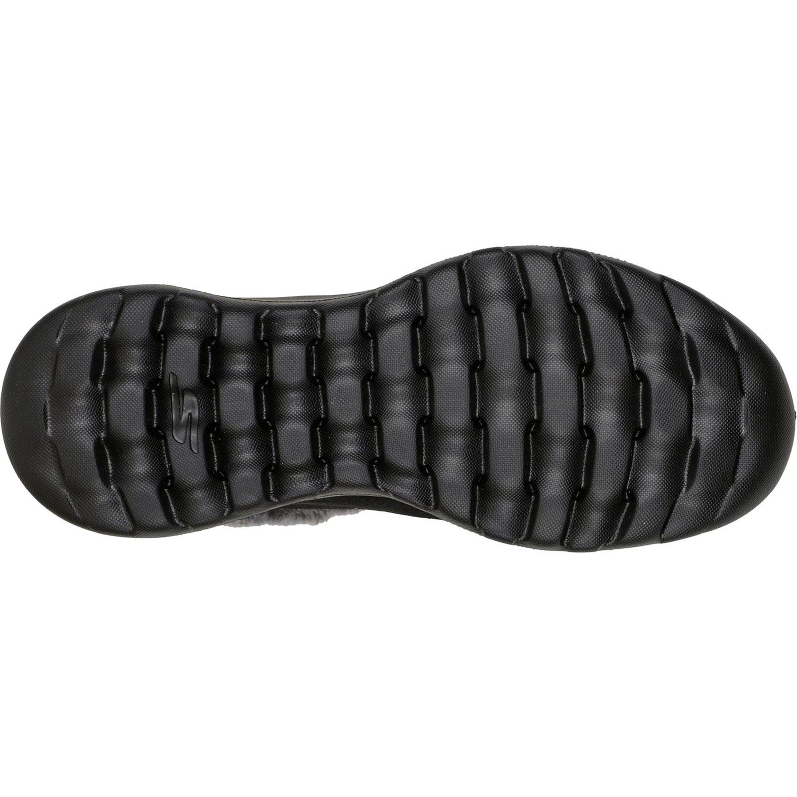 Skechers On-The-Go Joy First Glance Leder Damen Stiefel In Schwarz/Grau