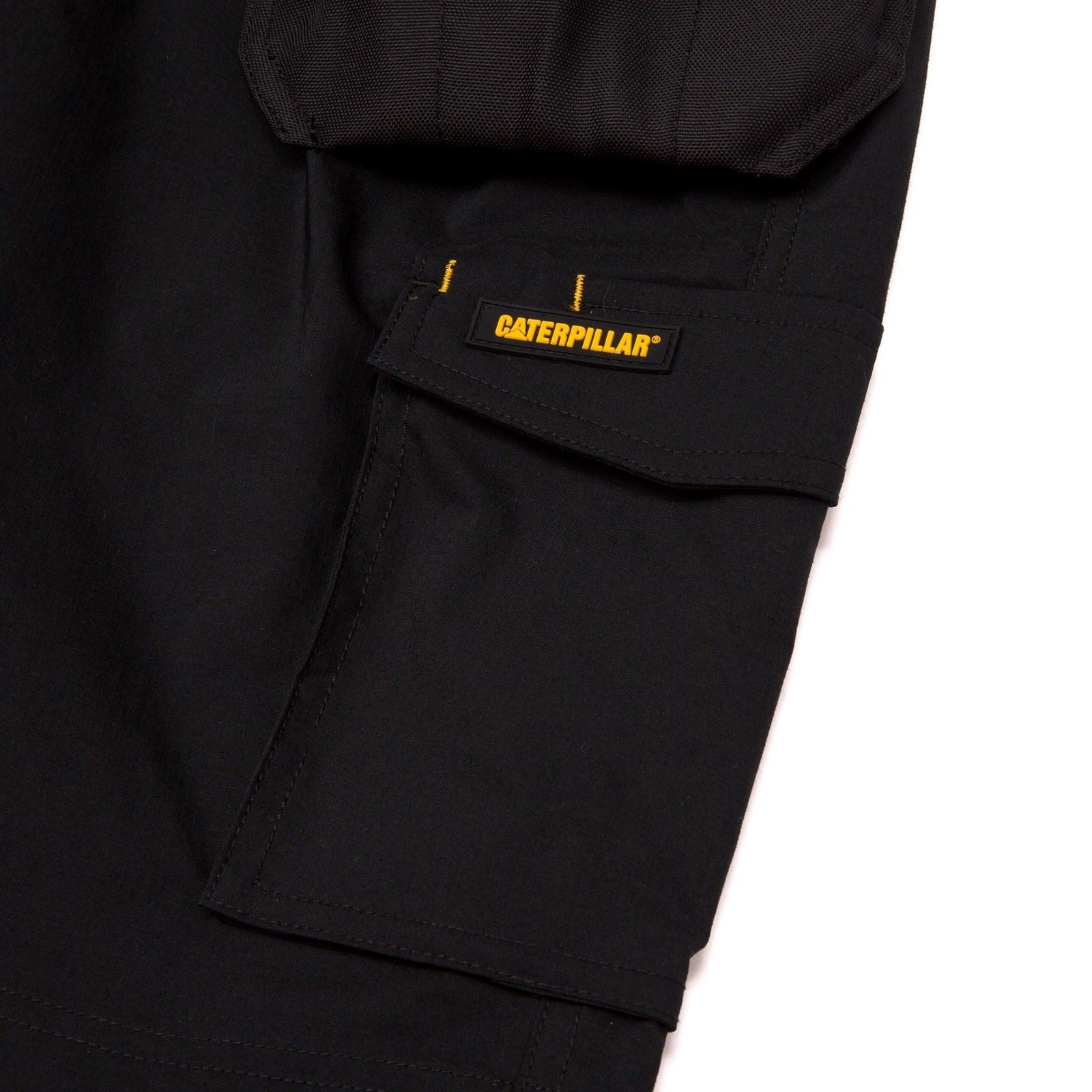 Caterpillar Nexus Holster Stretch Baumwoll Arbeits Shorts Für Herren In Schwarz
