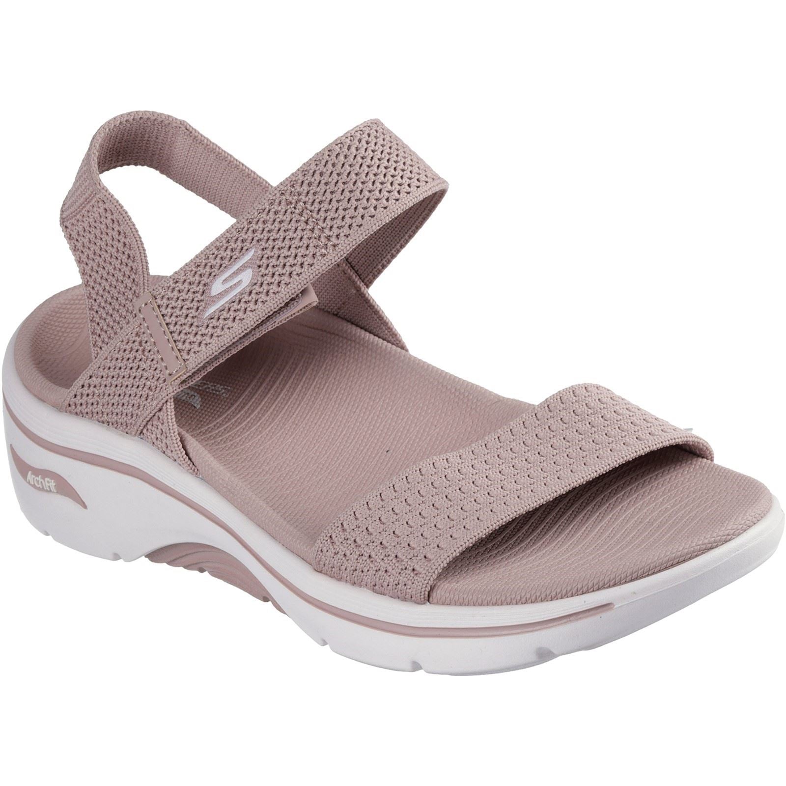 Skechers Go Walk Arch Fit 2.0 Damen Sandalen In Malve Für Textil