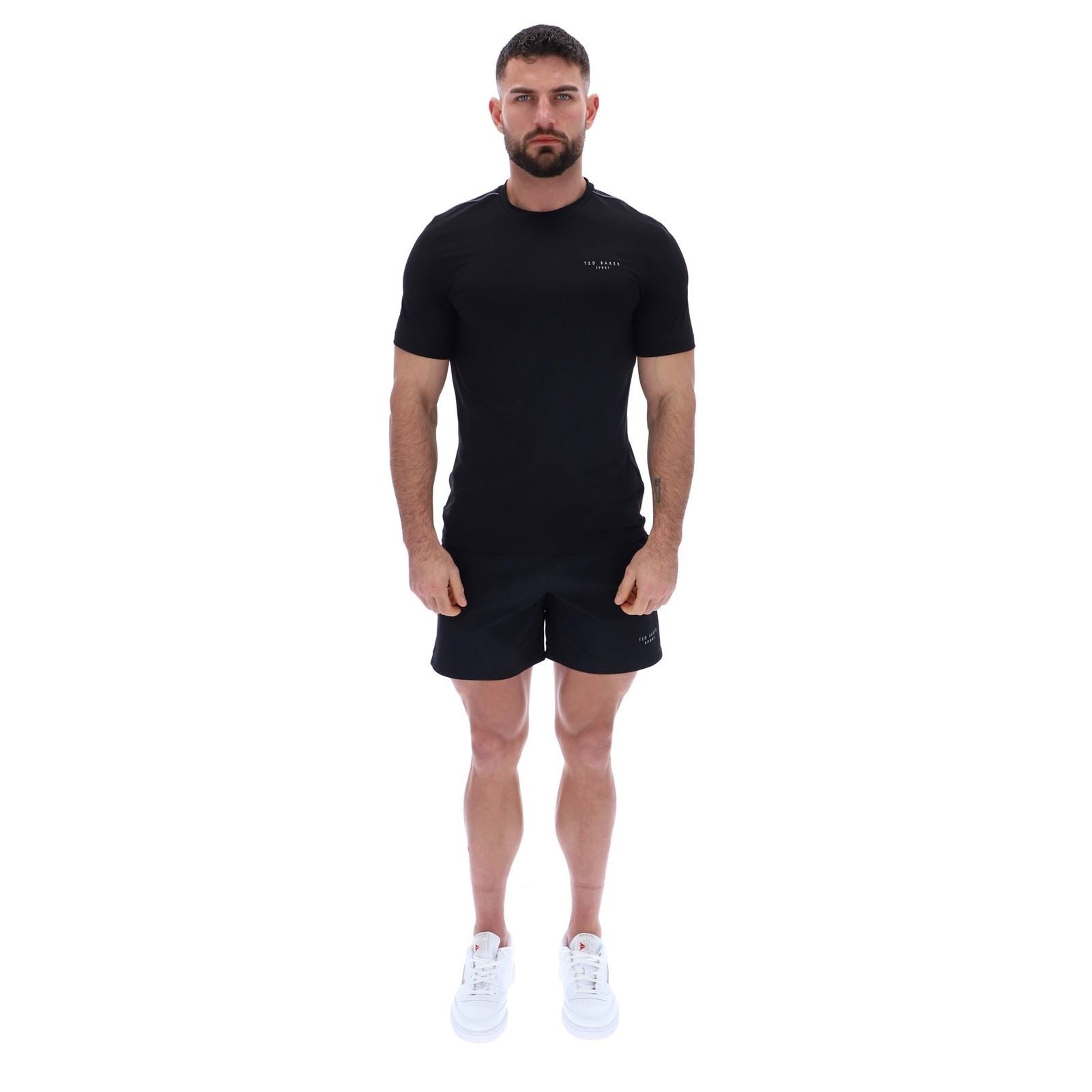Ted Baker SAM TBMTS2635 Polyester Herren Schwarze Farbe Sport-T-Shirts