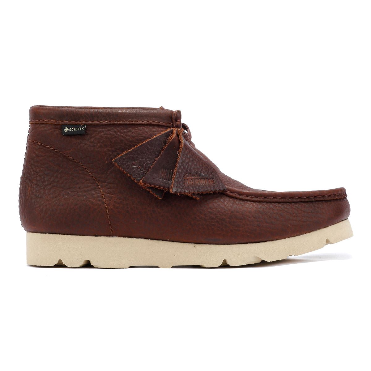 Clarks Originals Wallabee GTX Leder Herren Braun Stiefel
