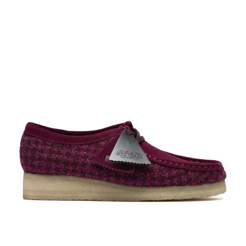 Clarks Originals Wallabee Damen Lila Textilschuhe
