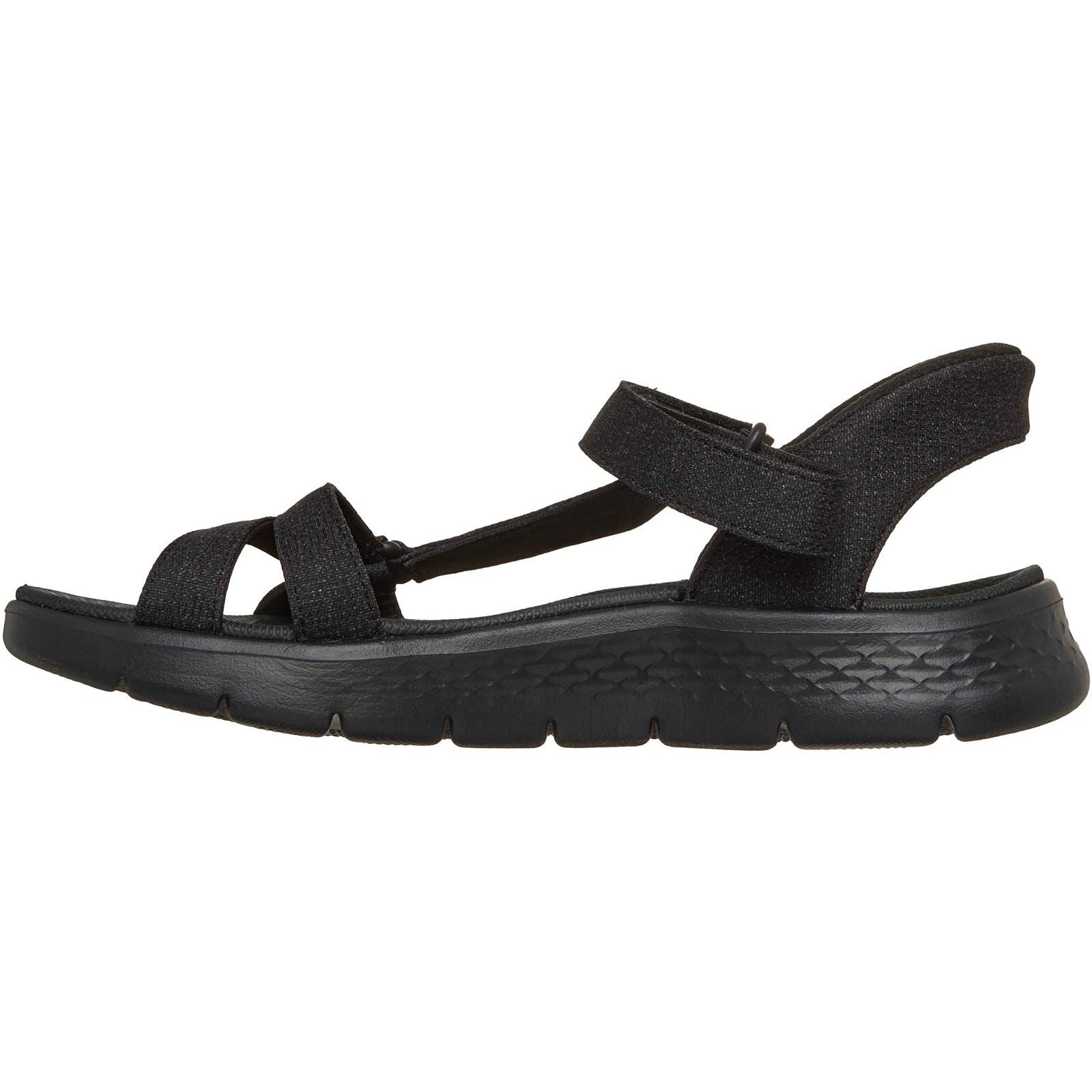 Skechers GO WALK Flex Illuminate Textile Damen Schwarz Sandalen