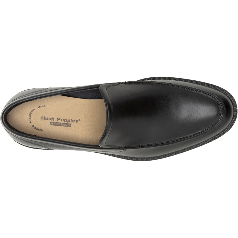 Hush Puppies Banker Herrenschuhe Aus Schwarzem Leder Mit Schnürung