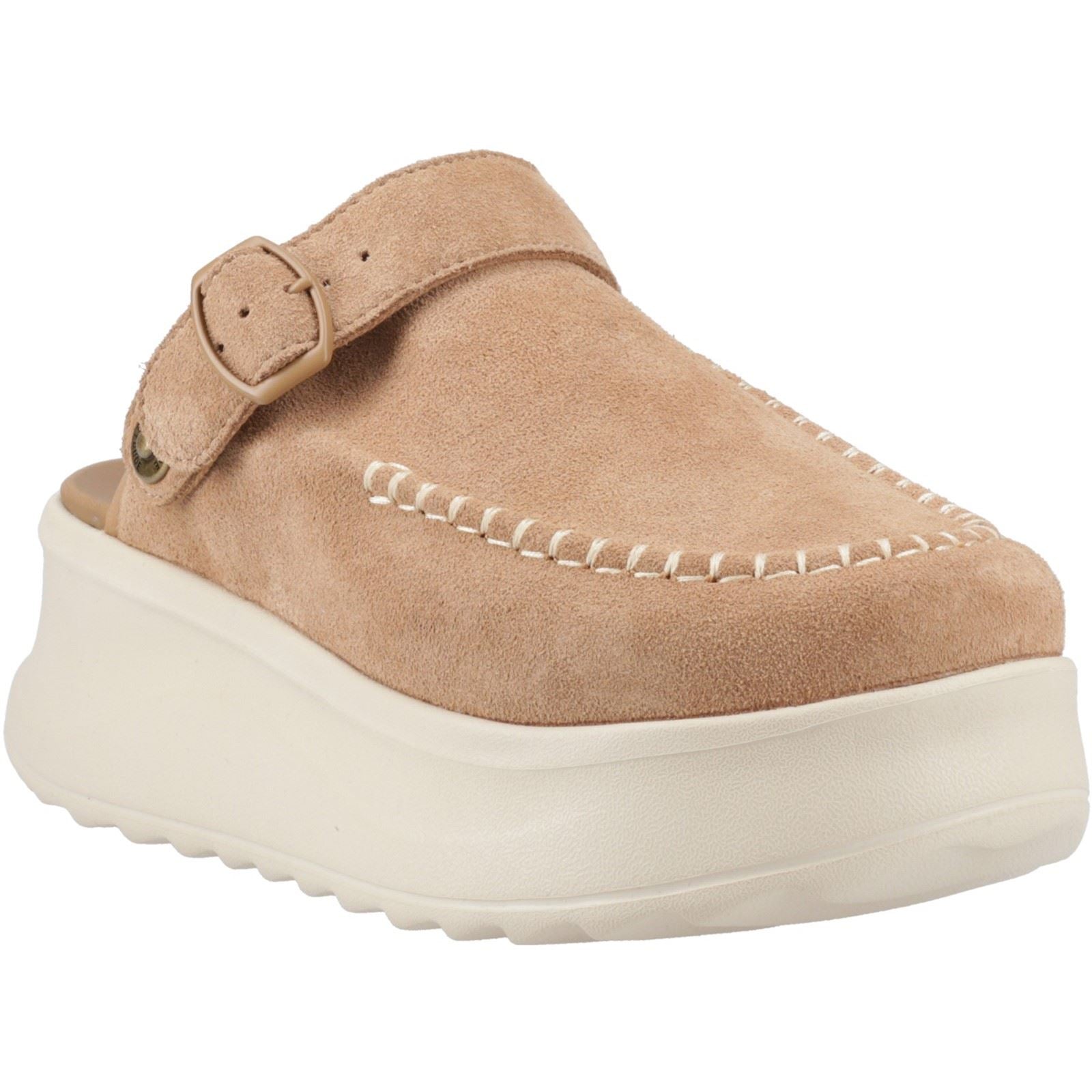 HEYDUDE Delray Wildleder Damen Clogs in Tan