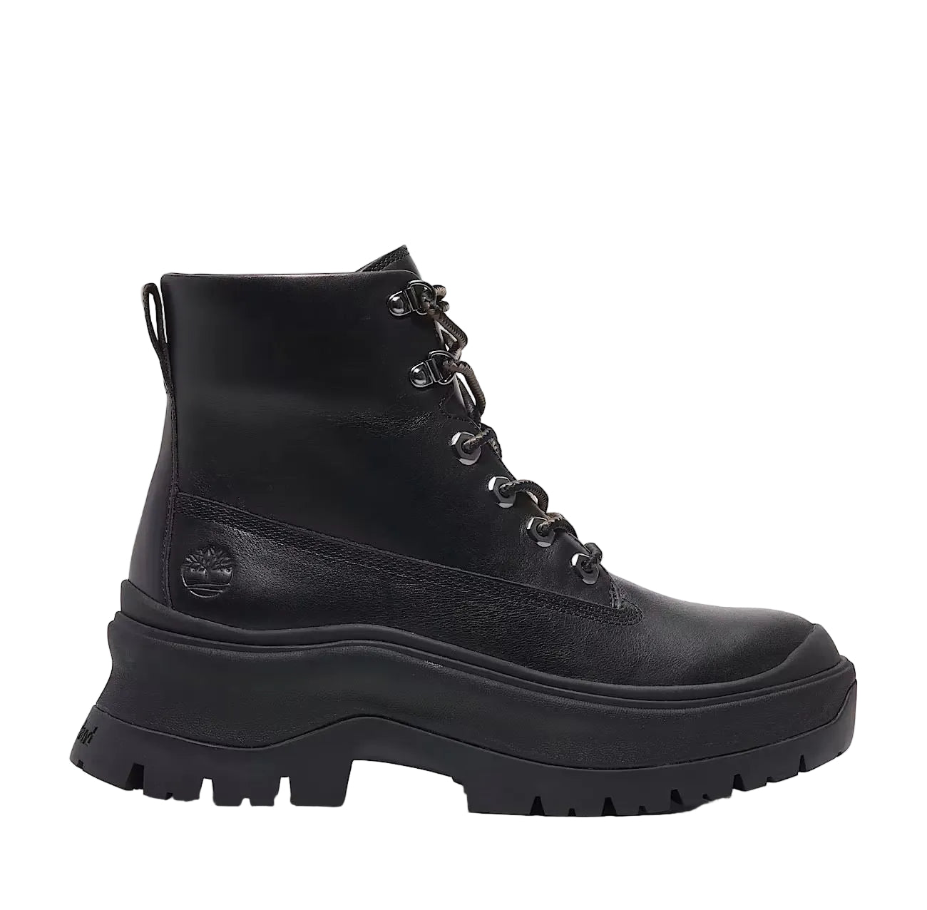 Timberland Roxie Lane Mid Lace Damenlederstiefel In Schwarz