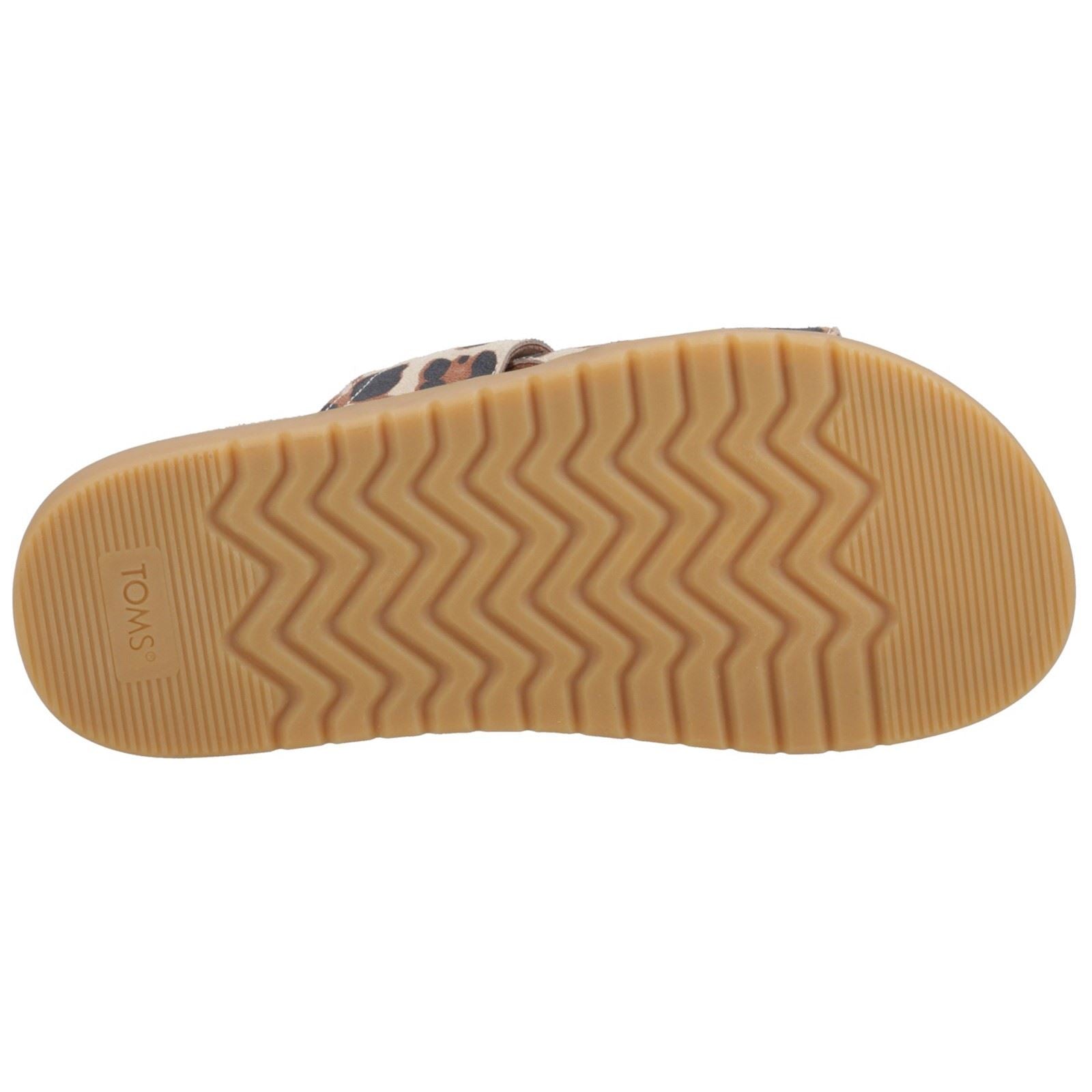 TOMS Marin Damen Sandalen Aus Wildleder In Oatmeal-Leopard-Muster