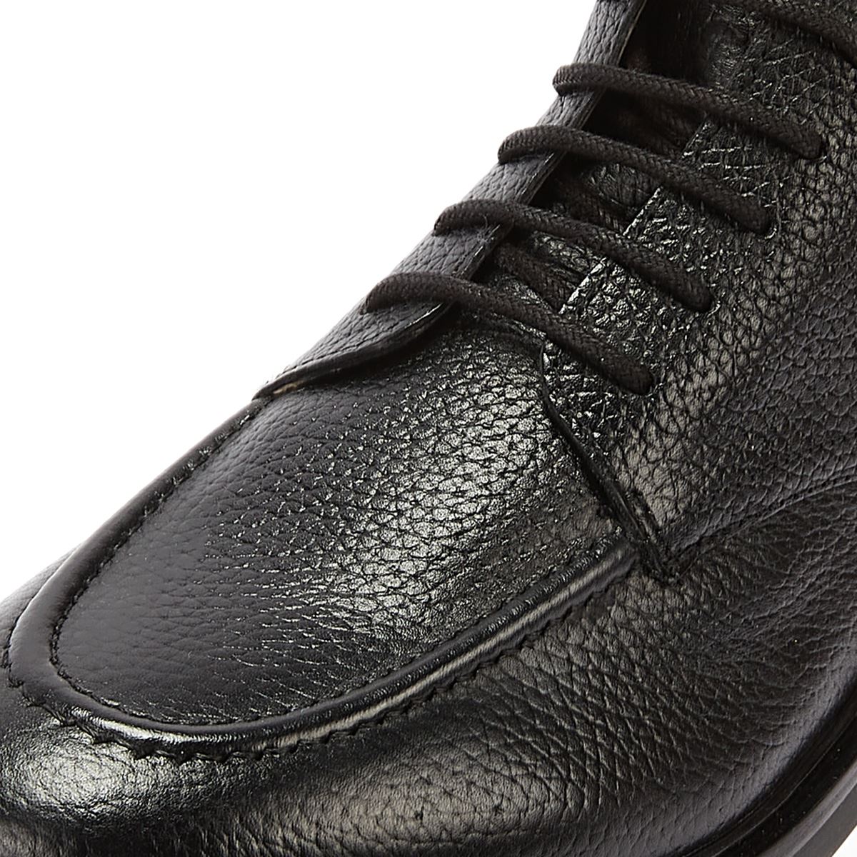 H By Hudson Carlo Leder Herren Stiefel Schwarz