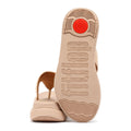 FitFlop F-Mode Go Adjustable Flatform Damen Beige Sandalen