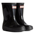 Hunter Kids First Gloss Gummistiefel In Schwarz
