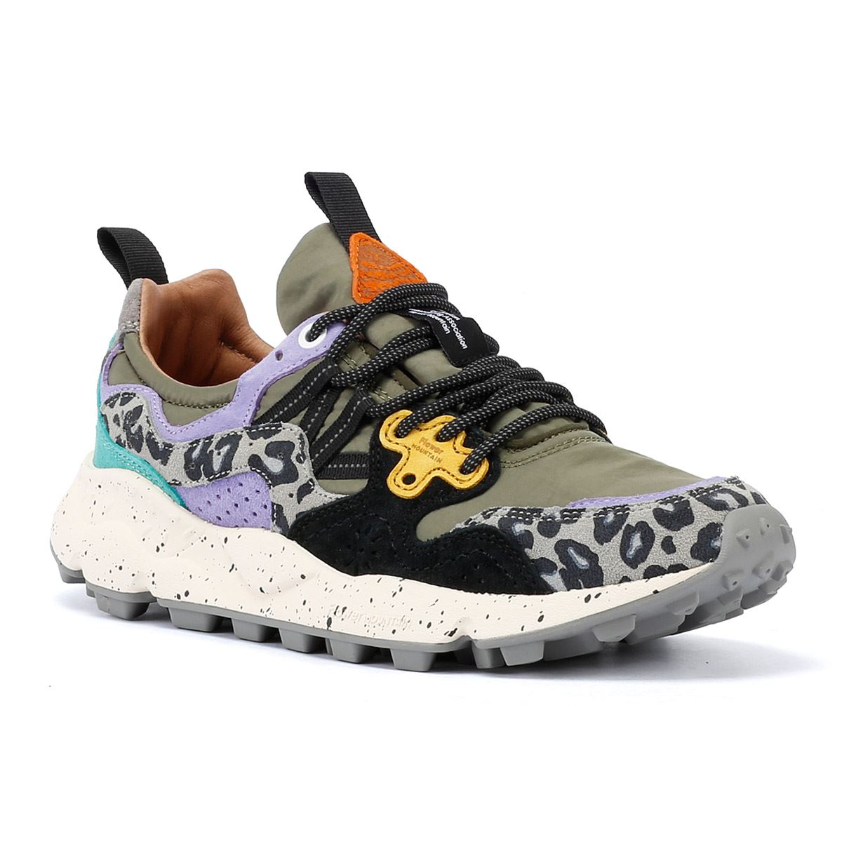 Flower Mountain Yamano 3 Wildleder Military/ Hellgrün/ Gelb Sneakers