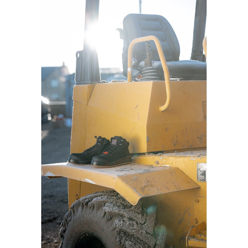 Hard Yakka Dreitausendsechsundfünfzig Spitze Leder Damen Schwarze Farbe Sicherheitsstiefel