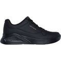 Skechers Uno Lite Lite Work Synthetik Damen Sneaker In Schwarz
