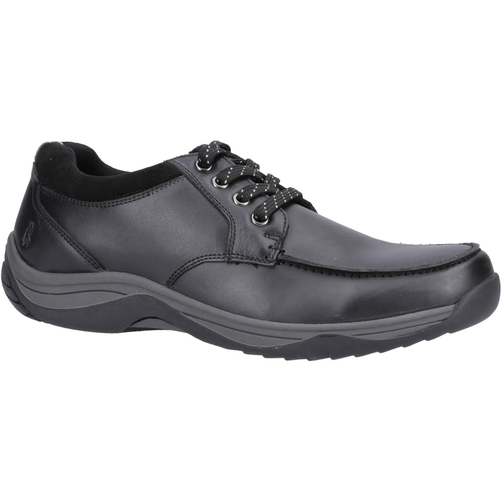 Hush Puppies Derek Herrenschuhe Aus Schwarzem Leder Mit Schnürung