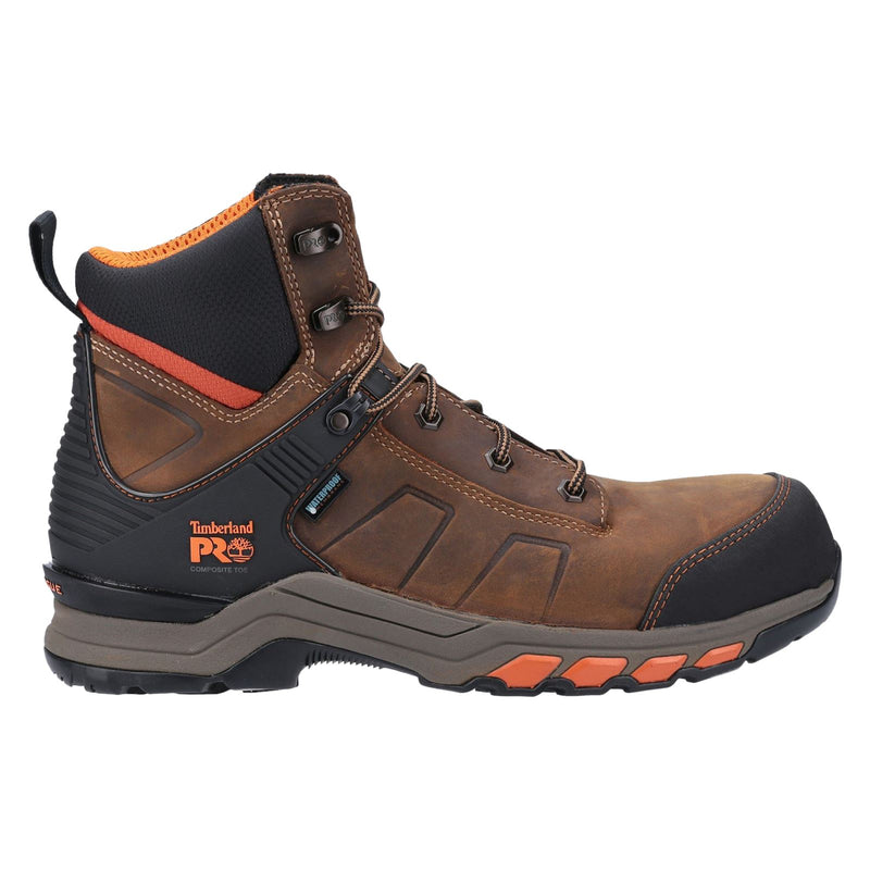 Timberland Pro Hypercharge Arbeitsleder Braun/Orange Sicherheitsschuhe