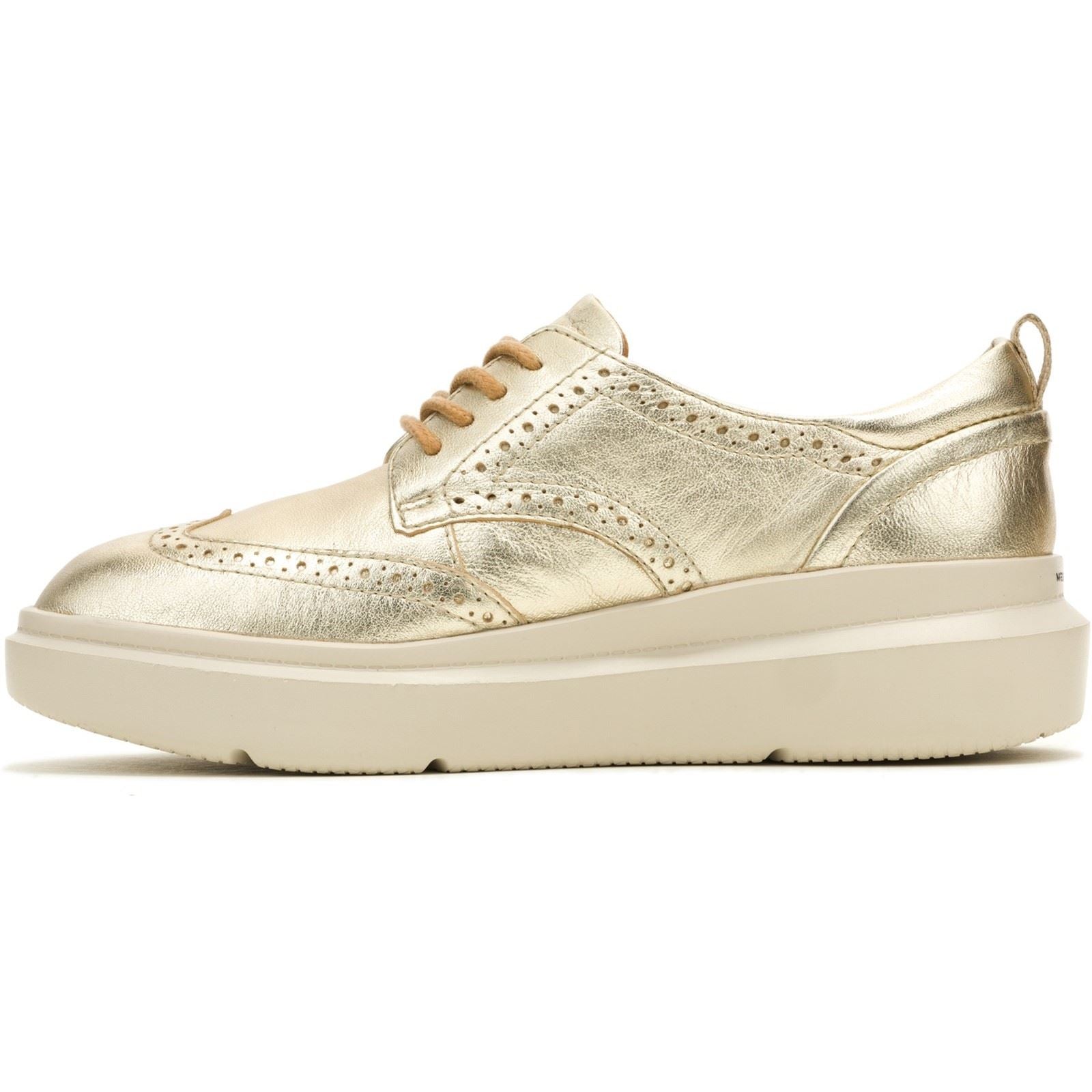 Hush Puppies Joy Leder Damen Champagne Brogues Schuhe