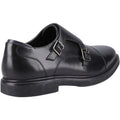 Hush Puppies Kane Herrenschuhe Aus Schwarzem Leder Mit Doppeltem Monk Riemen