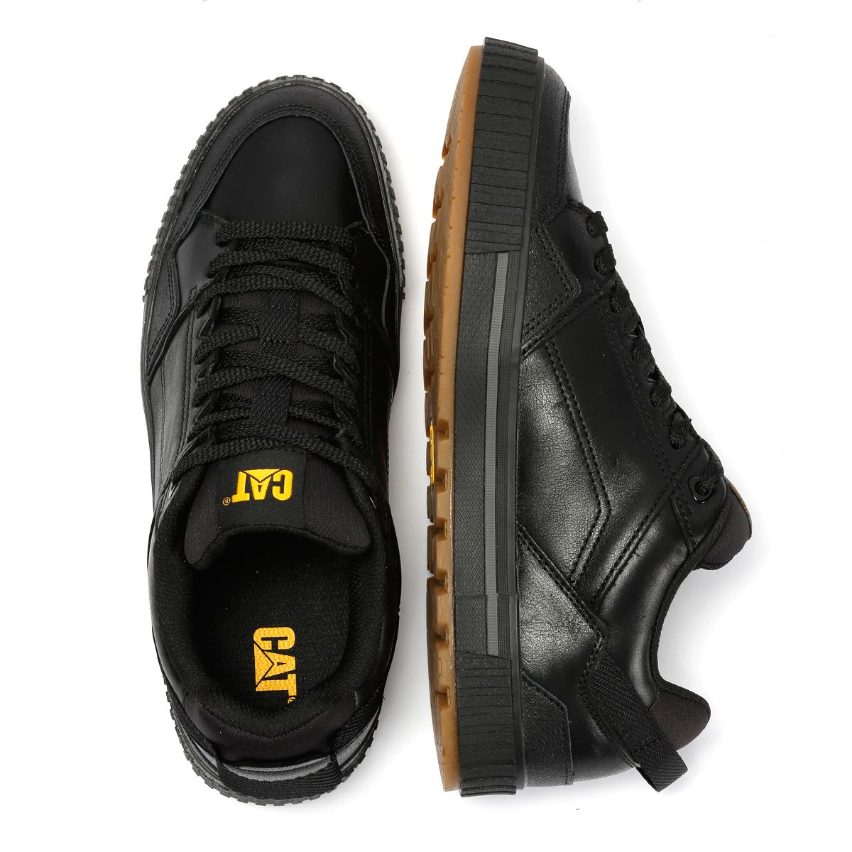 Caterpillar Axiom Leder Herren Schwarz Schnürschuhe