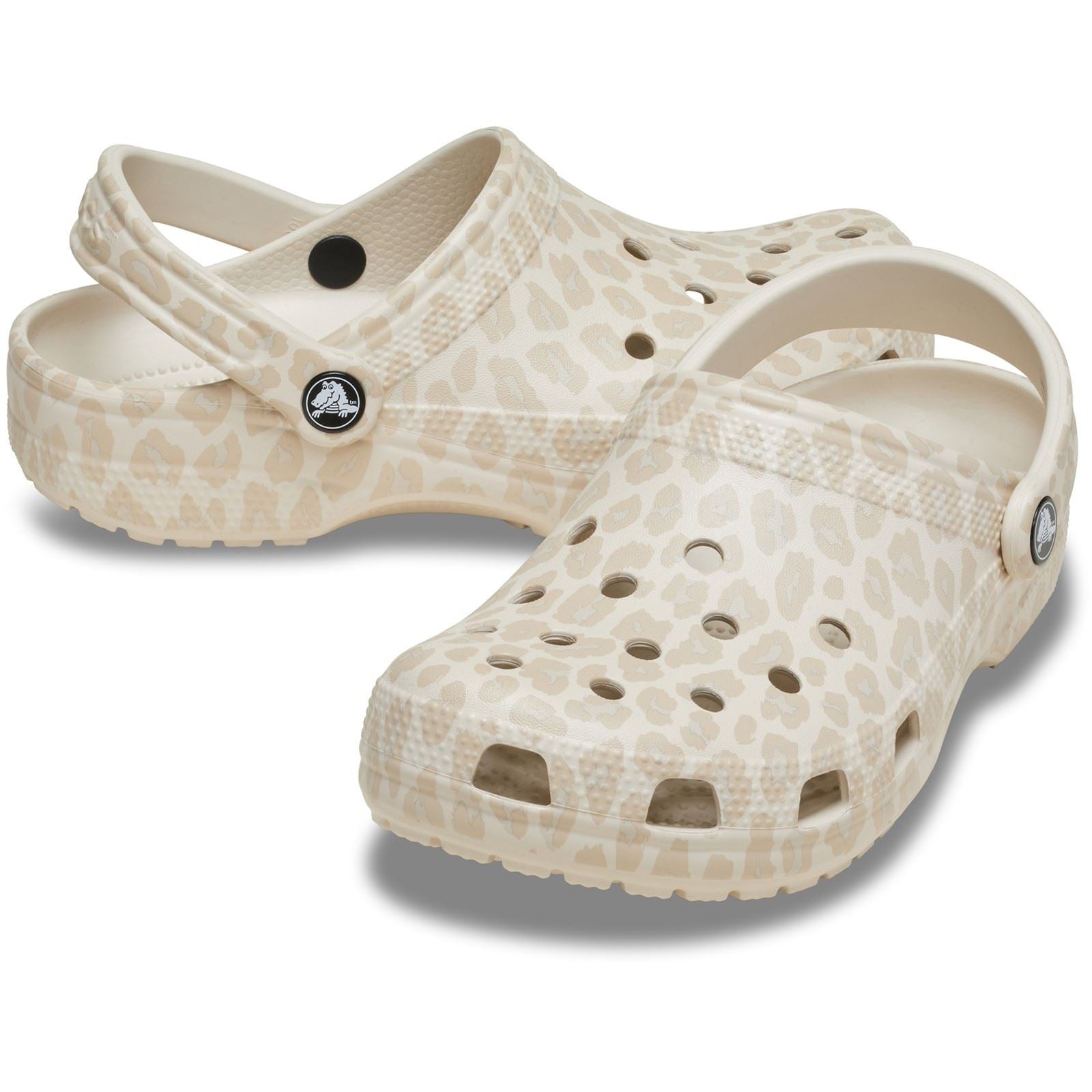 Crocs Classic Animal Eva Damen Mandelton/Leoparden Clogs