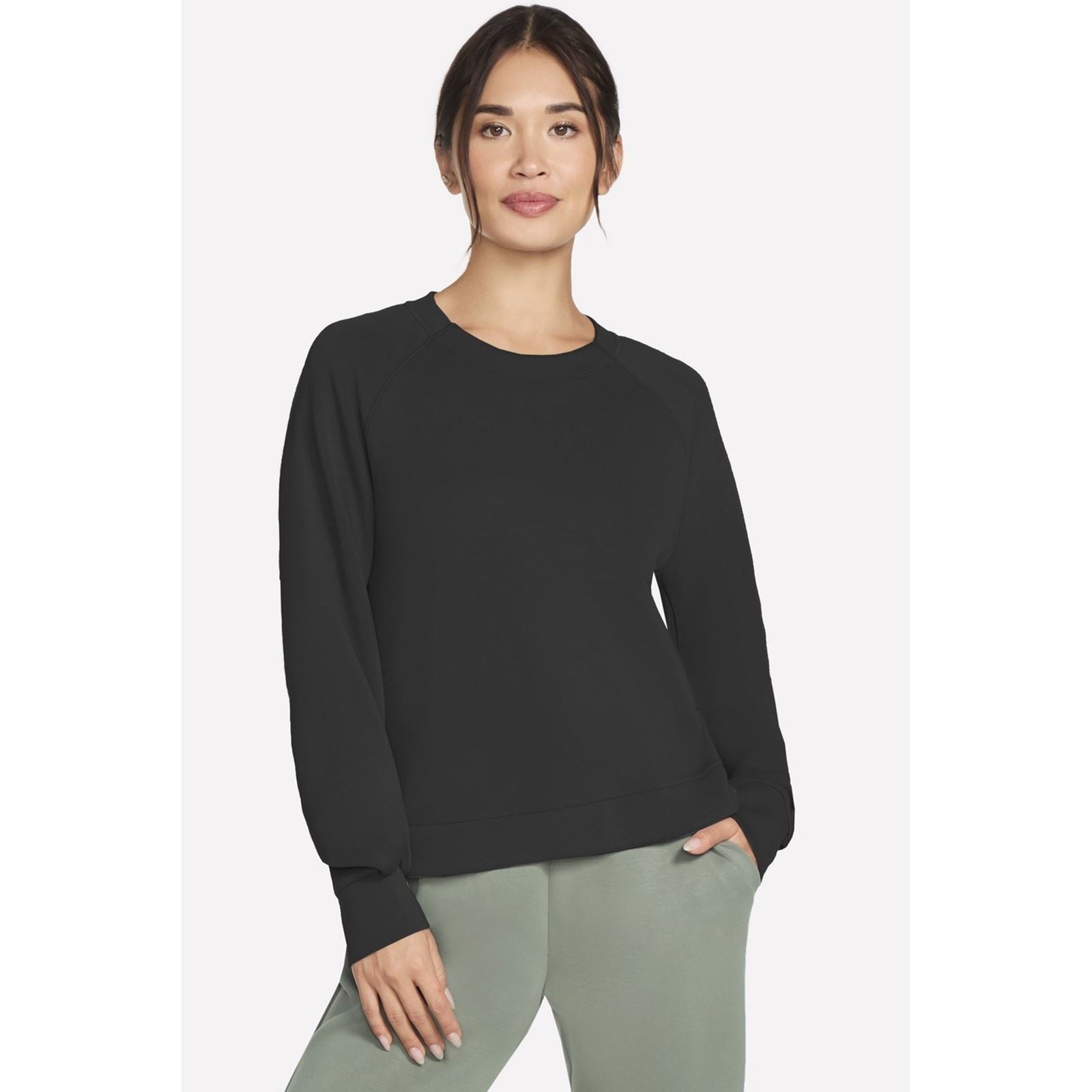 Skechers Performance Skechluxe Elevate Crewneck Damen Schwarzes Sweatshirt